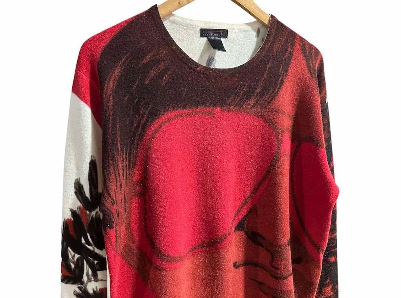 Custo Barcelona × Hysteric Glamour × Japanese Brand 🔥Sick Y2K Custo Barcelona Sweater Jpg Style Overprinted Size US L / EU 52-54 / 3 - 10 Thumbnail