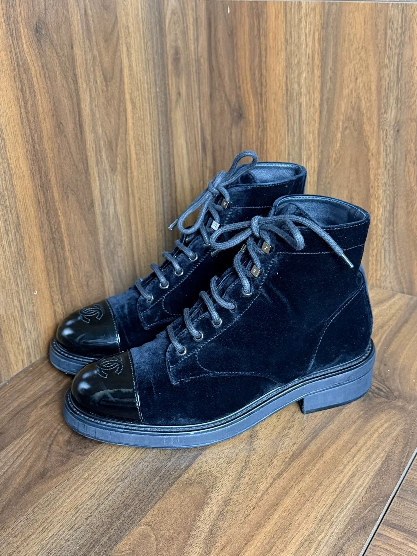 Chanel Chanel Velvet Boots us_9-5 Women Size US 9.5 / IT 39.5 - 1 Thumbnail