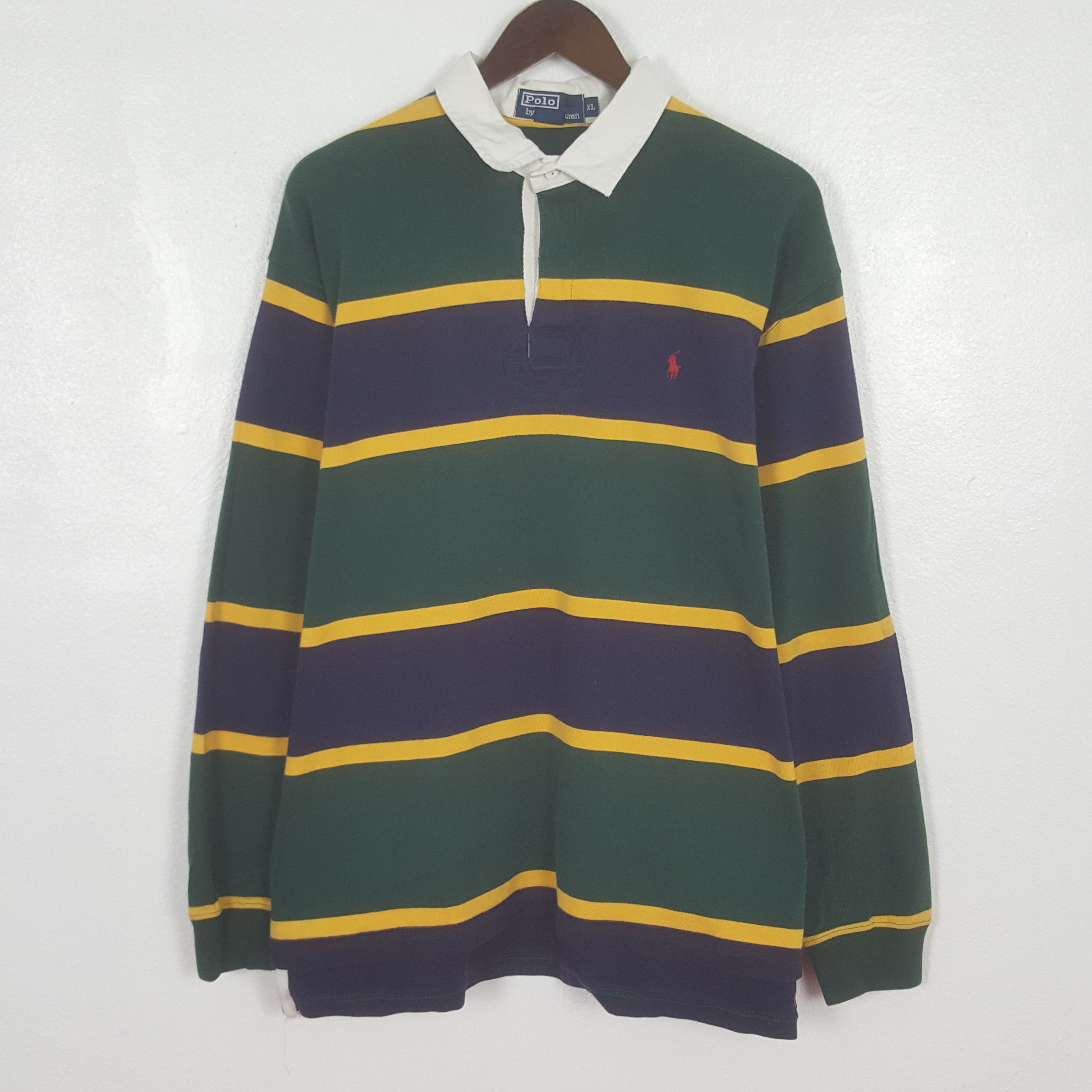 Polo Ralph Lauren Vintage Polo by Ralph Lauren Striped Polos Shirt Size US XL / EU 56 / 4 - 1 Thumbnail
