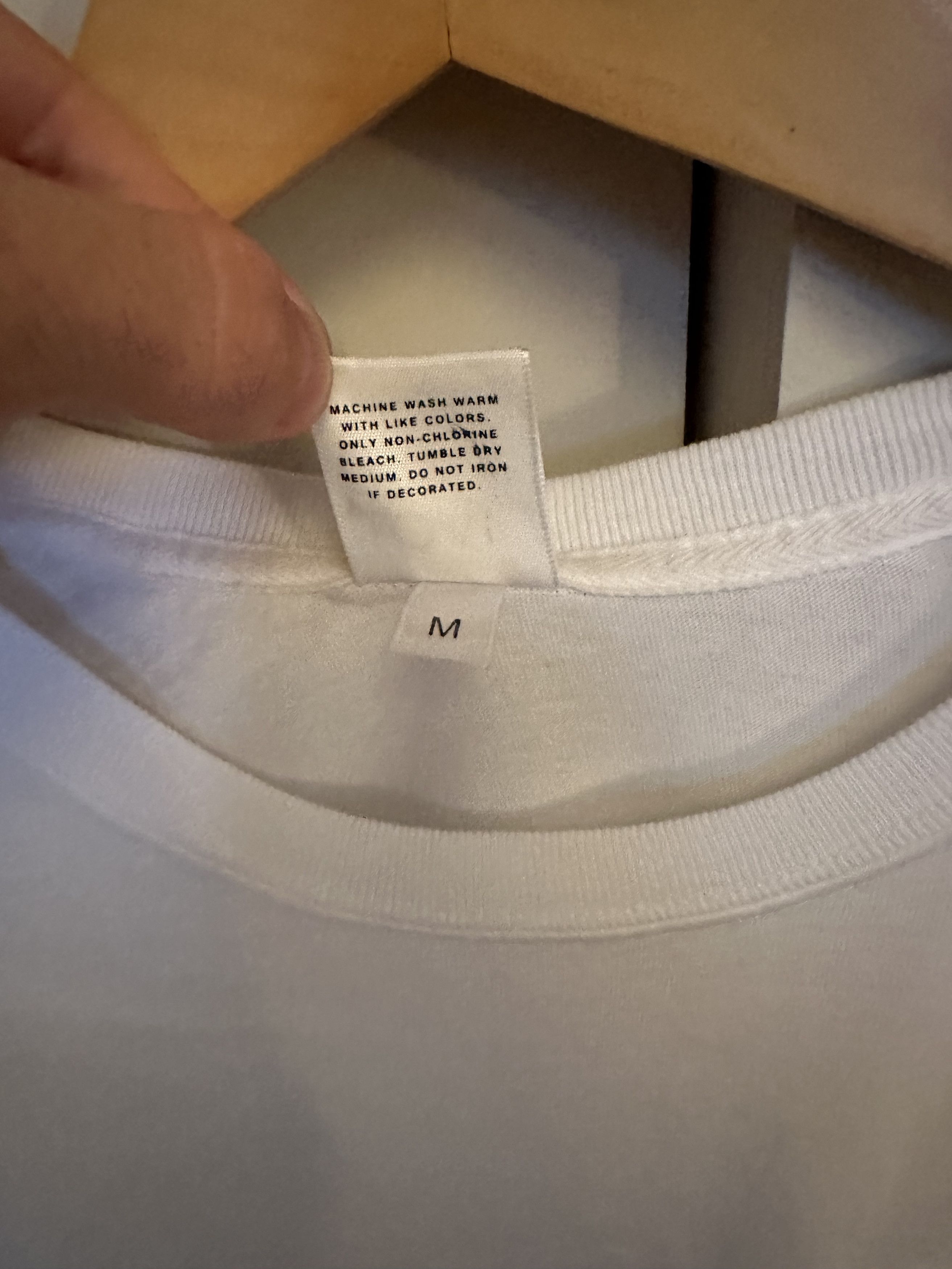 Noah Noah Plain White Pocket Logo T Size US M / EU 48-50 / 2 - 2 Thumbnail