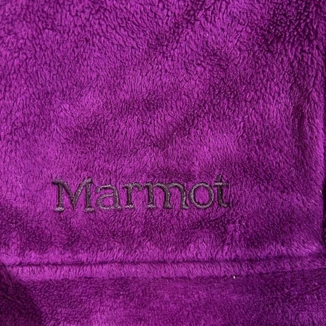 Marmot Marmot Purple Full Zip Hooded Fleece Sweater Women L Large Hoodie Pullover Zip Women’s Size Large Size L / US 10 / IT 46 - 4 Thumbnail