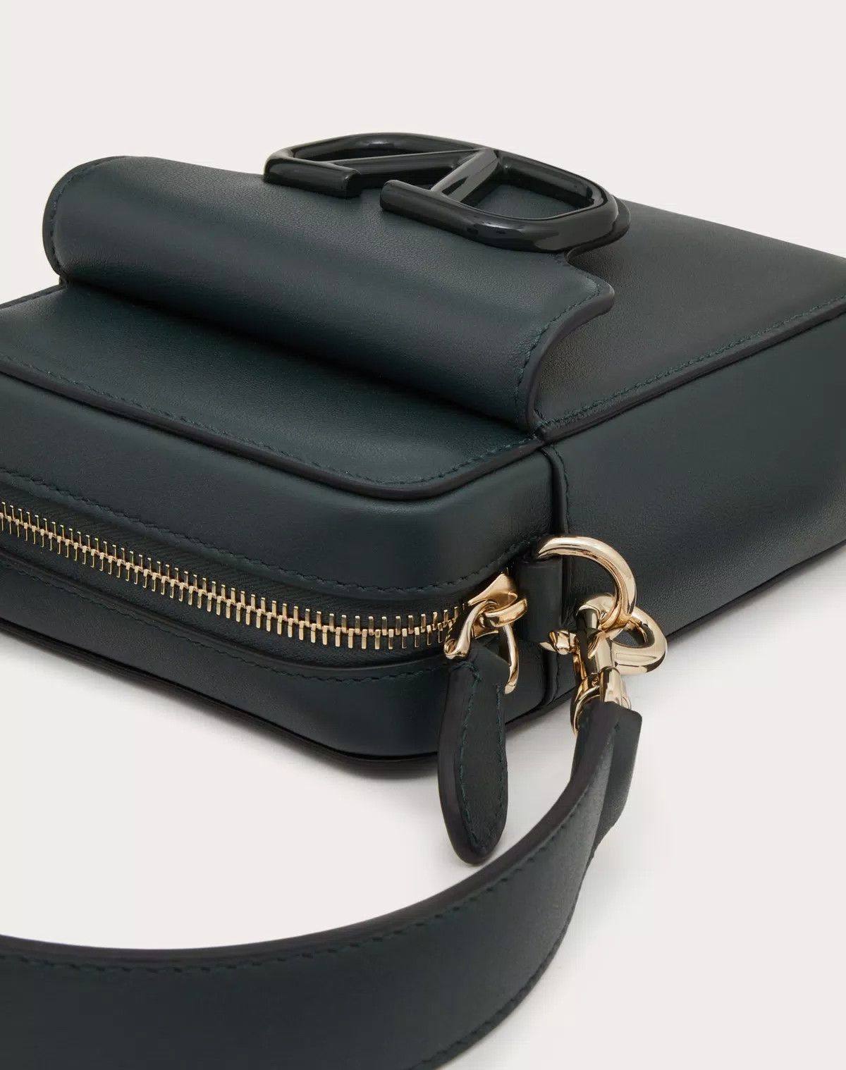 Valentino oc11z0725 Size: OS/ Crossbody Calfskin Bag in Dark Green Size ONE SIZE - 7 Thumbnail