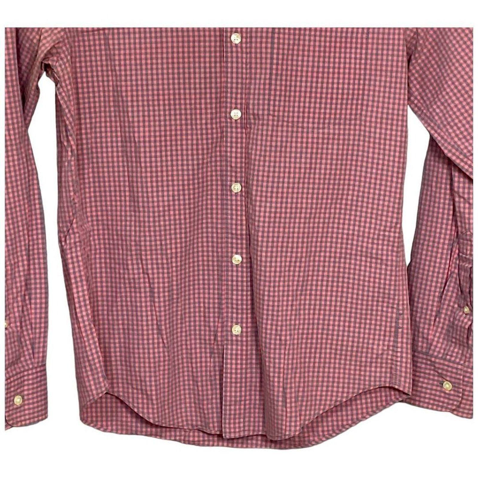 J.Crew J.Crew Shirt Small Slim Fit Pink Check Long Sleeve Button Up Size US S / EU 44-46 / 1 - 8 Thumbnail