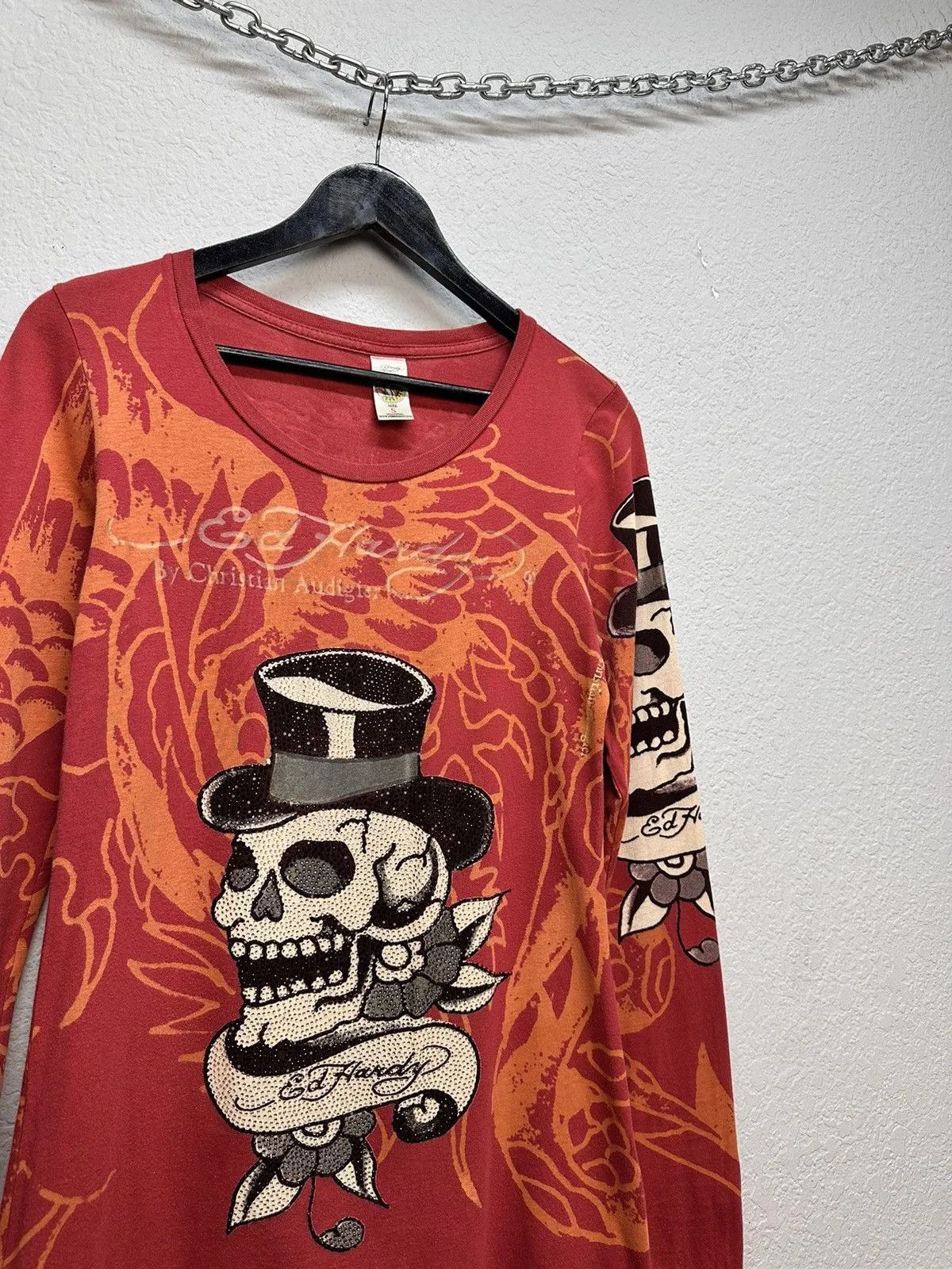 14th Addiction Christian Audigier Longsleeve Shirt Ed Hardy Vintage Y2K Size US S / EU 44-46 / 1 - 8 Thumbnail