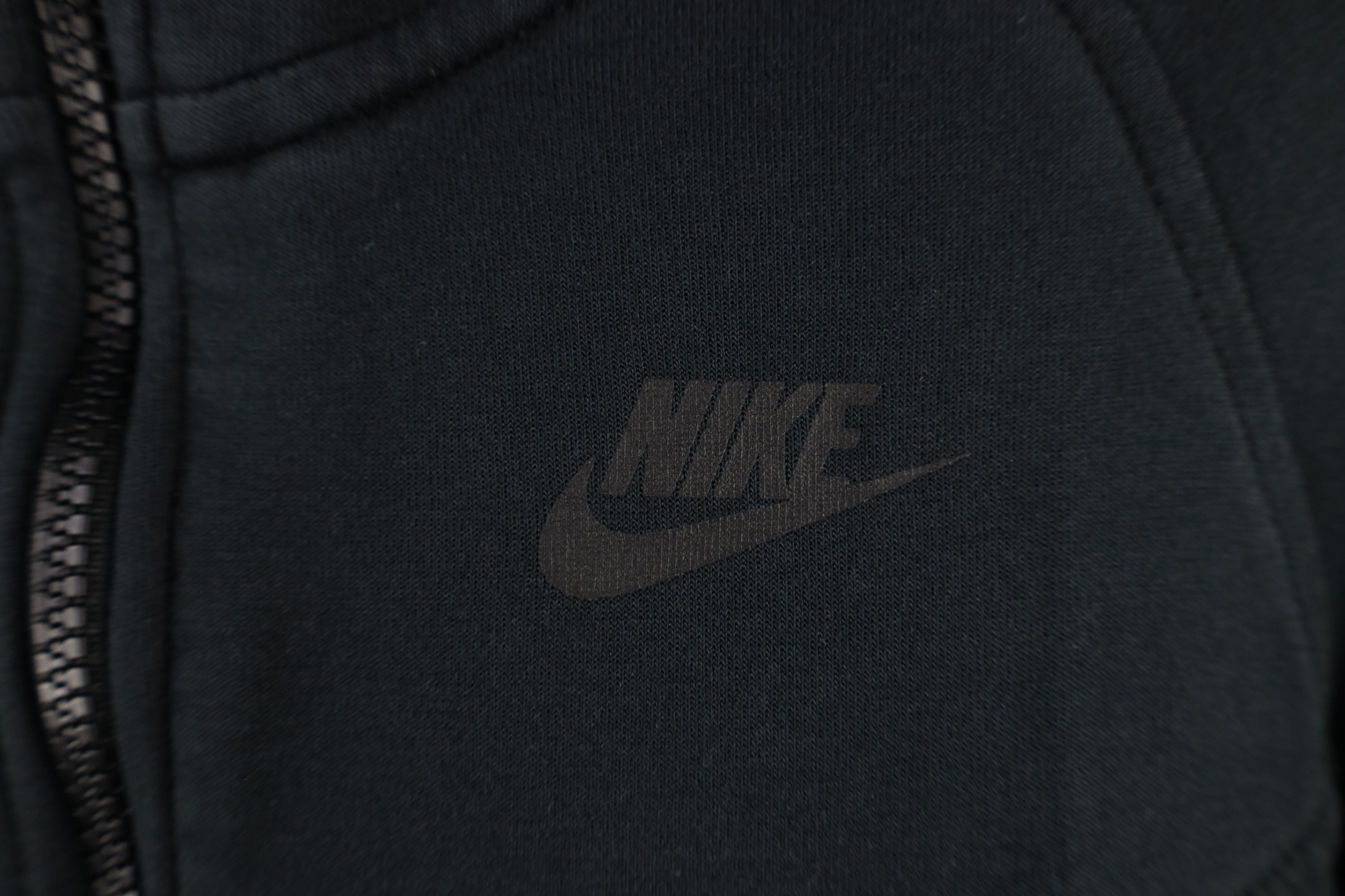 Nike × Vintage Nike Tech Fleece Spell Out Full Zip Hoodie Sweatshirt Black Size S / US 4 / IT 40 - 4 Thumbnail