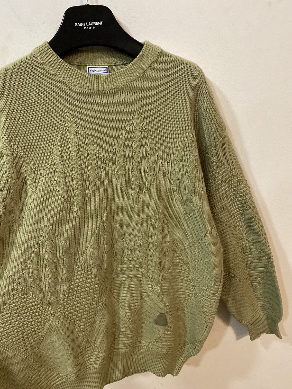 Yves Saint Laurent Beige 90s YSL Sweater Knitted Size US L / EU 52-54 / 3 - 16 Thumbnail