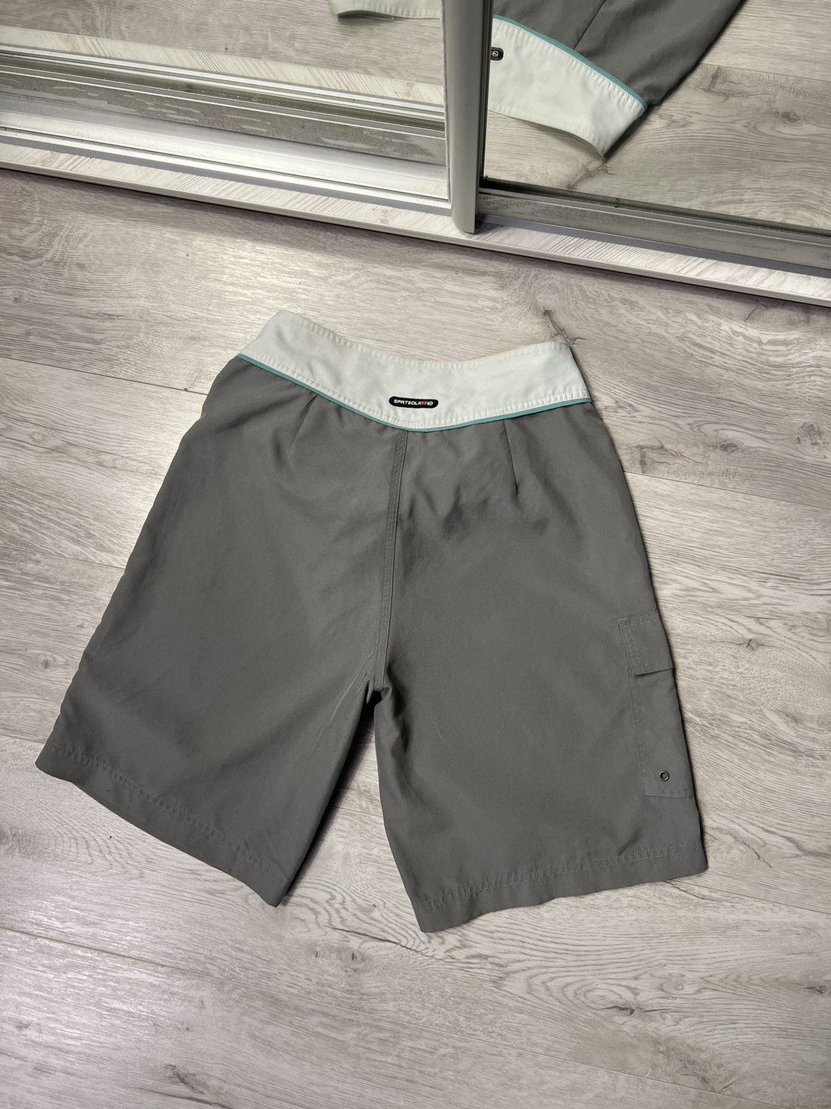 Nike × Vintage Vintage Nike SPRTSDLX Nylon Swimming Shorts Boxy Logo Size US 30 / EU 46 - 7 Thumbnail