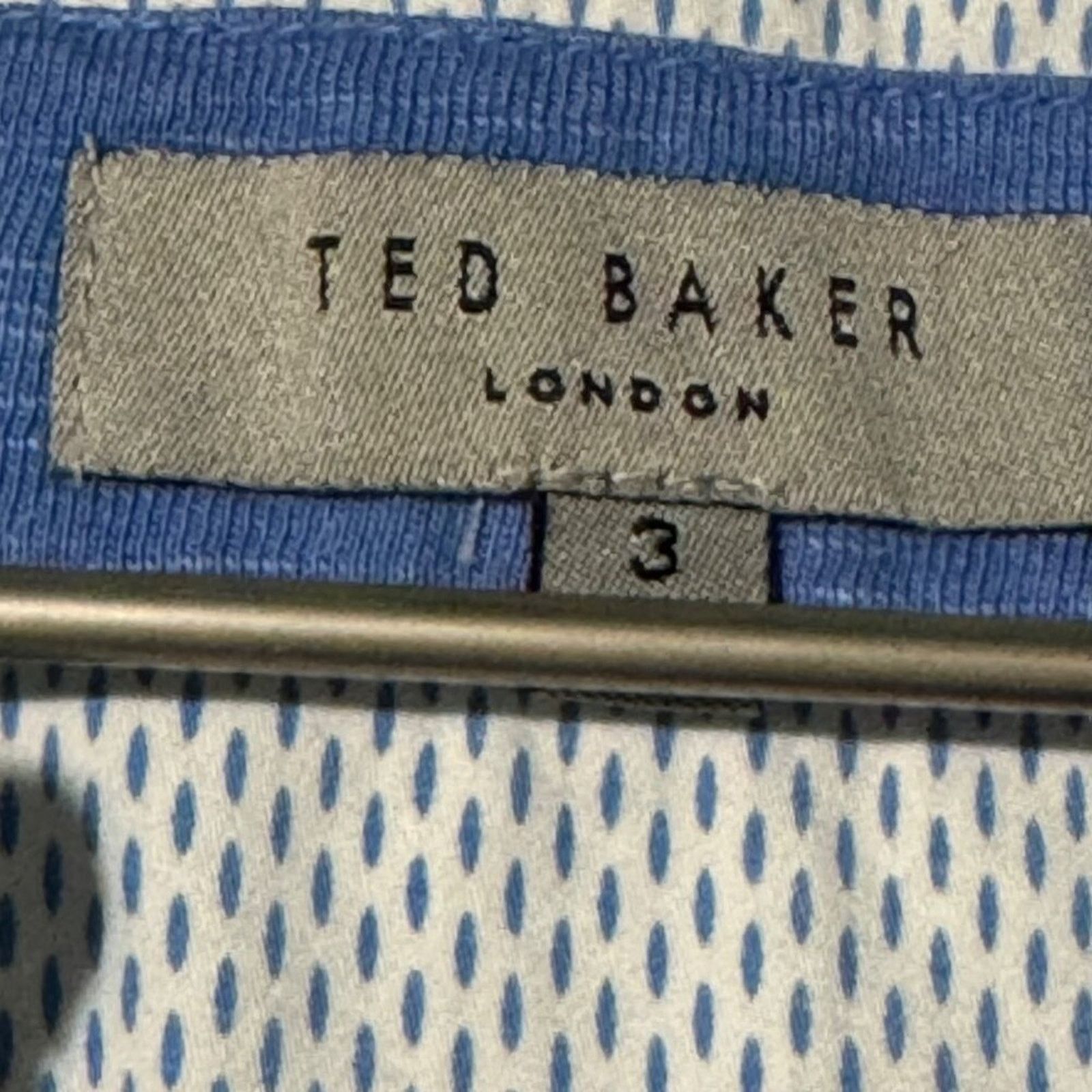 Ted Baker Ted Baker Men's Blue Cotton Modal Blend Polo Medium Size US M / EU 48-50 / 2 - 8 Thumbnail