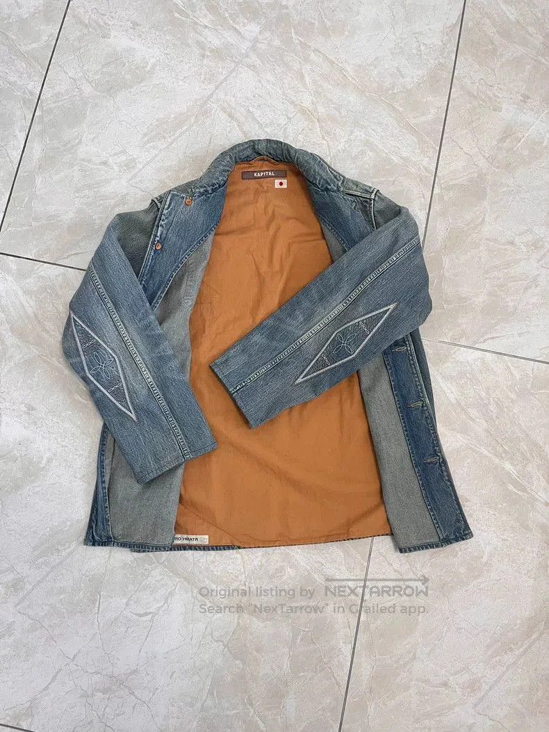 Kapital Denim Jacket with Back Print.