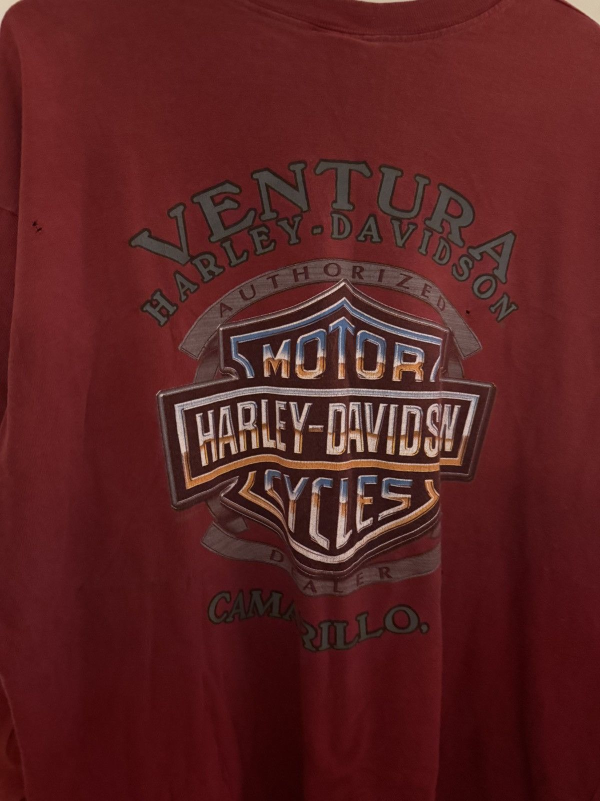 Harley Davidson Vintage Harley Davidson Flame Long Sleeve 4GSELLER Size US L / EU 52-54 / 3 - 5 Thumbnail
