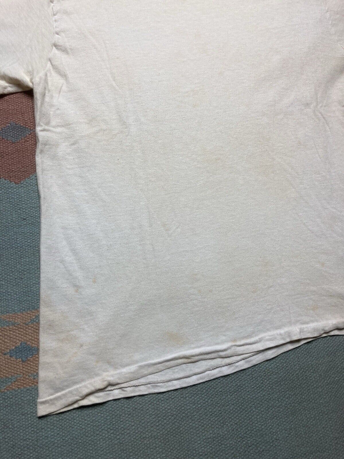 JCPenney × Vintage Vtg 70s blank white t shirt JCPenney worn soft cotton large Size US L / EU 52-54 / 3 - 2 Thumbnail