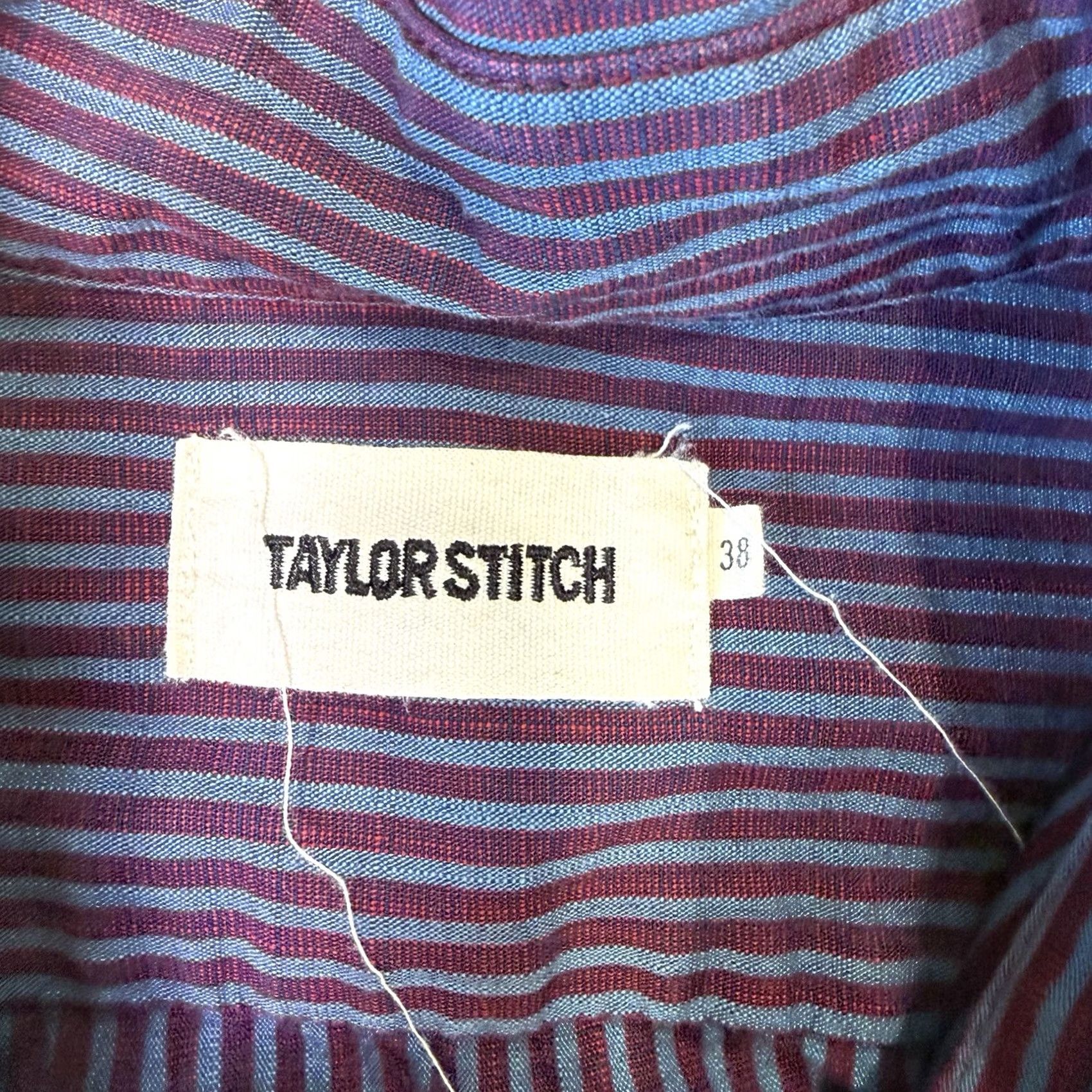 Taylor Stitch Taylor Stitch Short Sleeve Jack Shirt 38 Multicolor Striped Cotton Button-Up Size US M / EU 48-50 / 2 - 7 Thumbnail