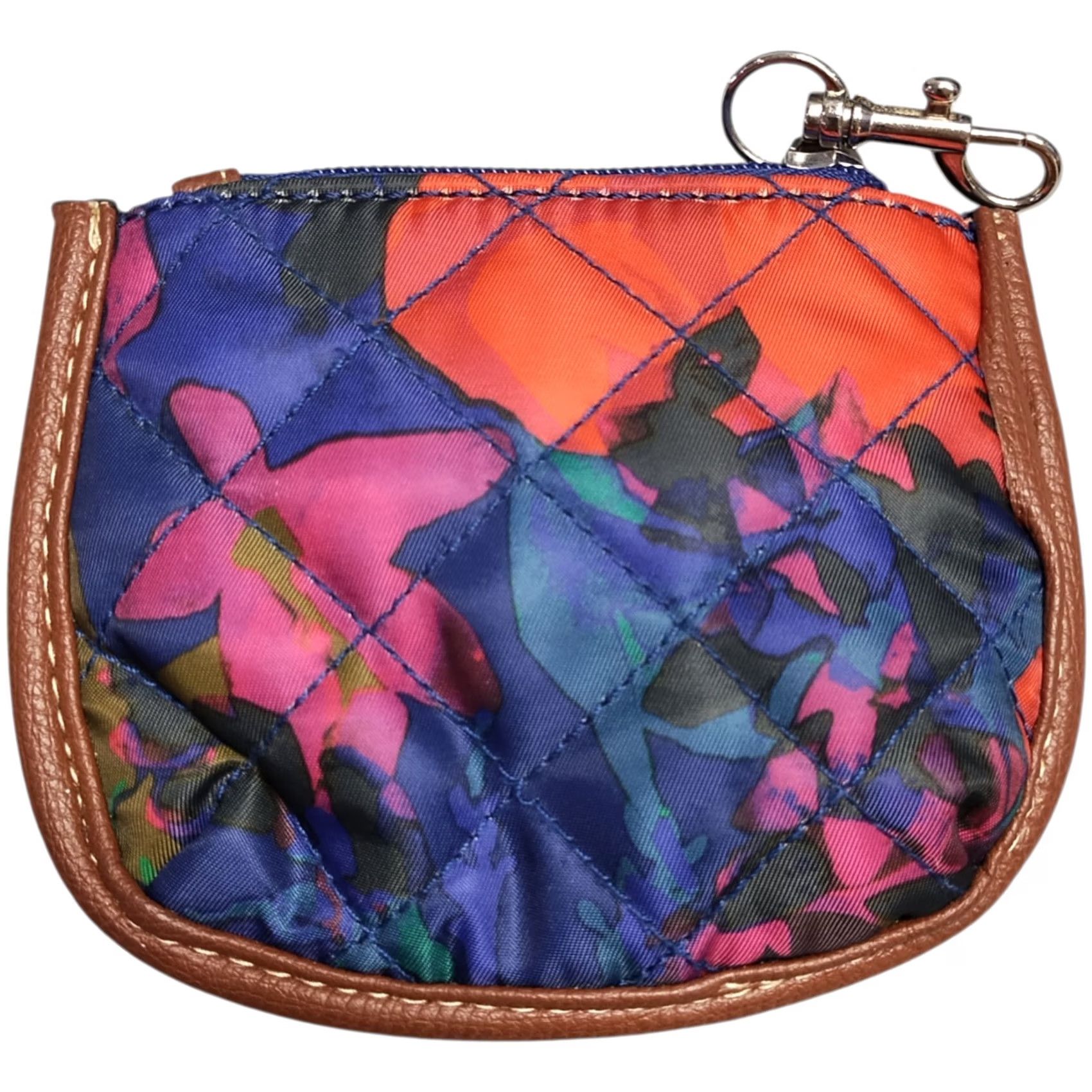 Franco Sarto Franco Sarto Satchel Bag Womens Multicolor Floral Quilted W/ Keychain Wallet Set of 2 Size ONE SIZE - 4 Thumbnail