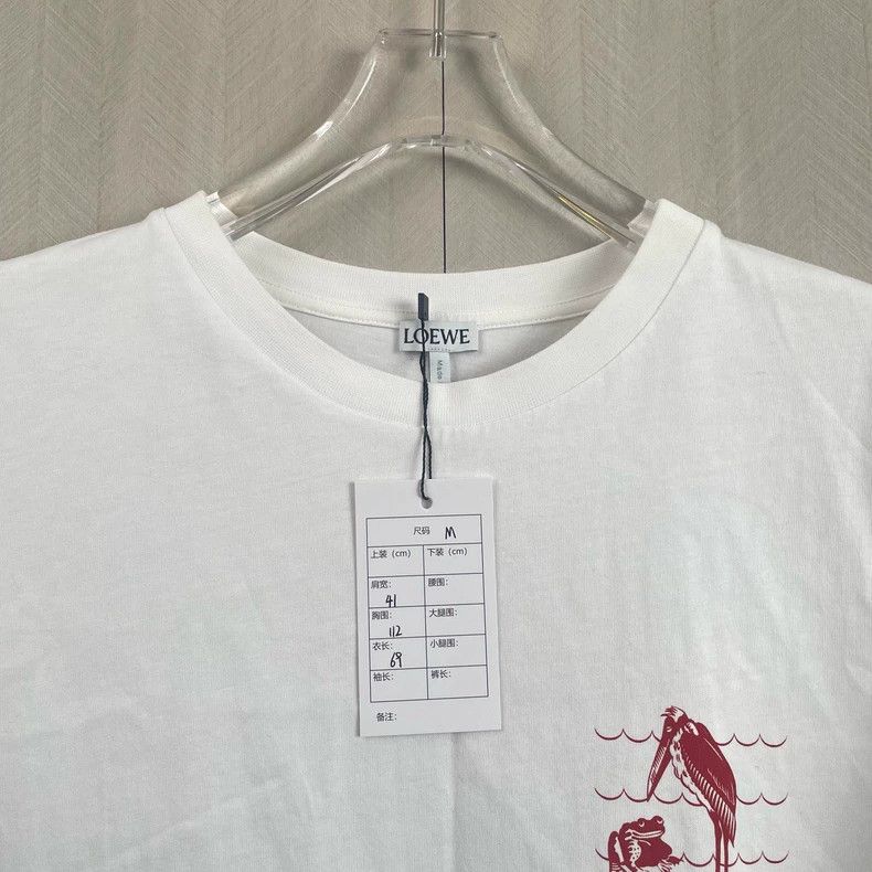 Loewe Loewe White frog bird behind the big Logo short sleeve Size M / US 6-8 / IT 42-44 - 2 Thumbnail