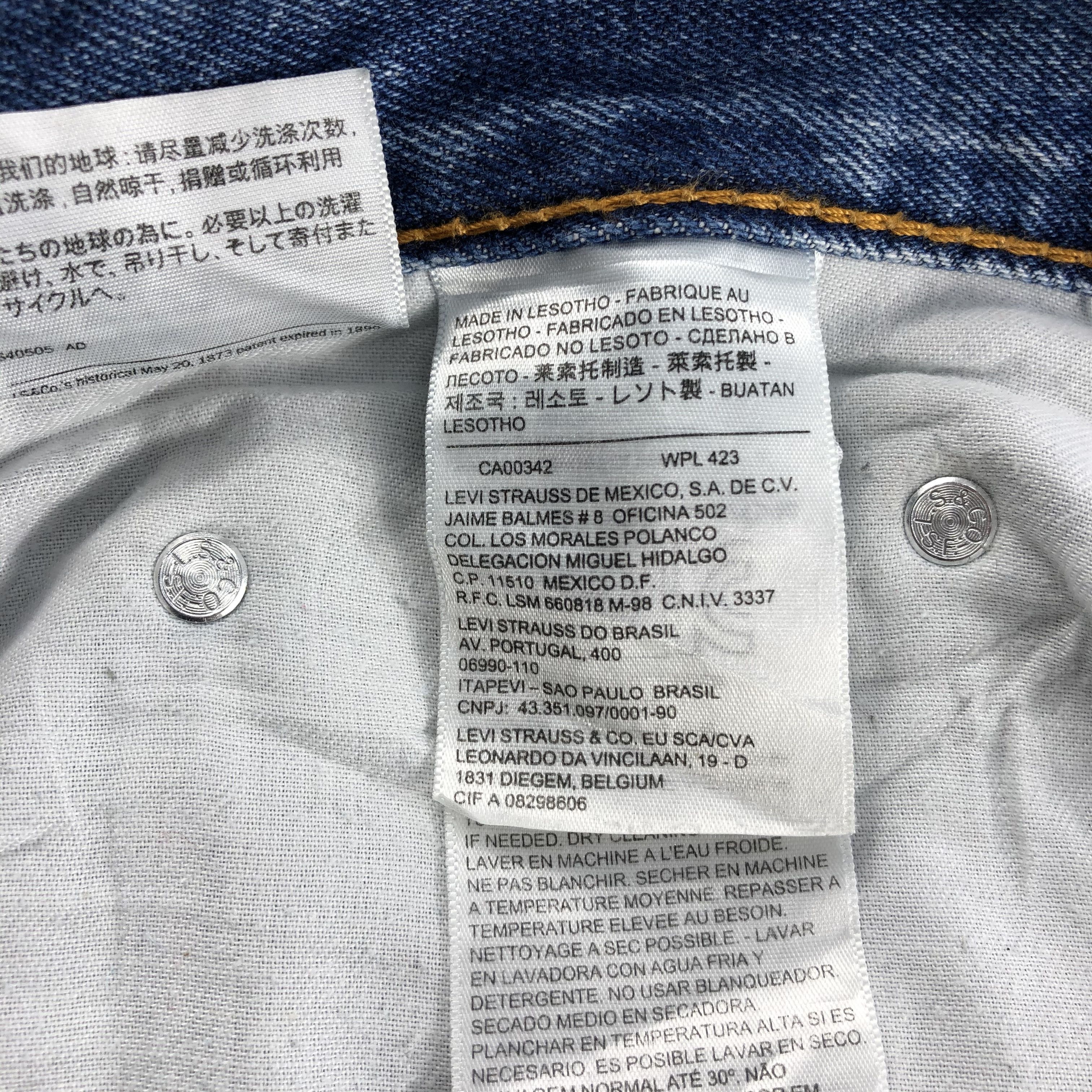 Levi's Faded Blue Vintage Levi's 505 Jeans Distress Denim KJ441 Size US 34 / EU 50 - 10 Thumbnail