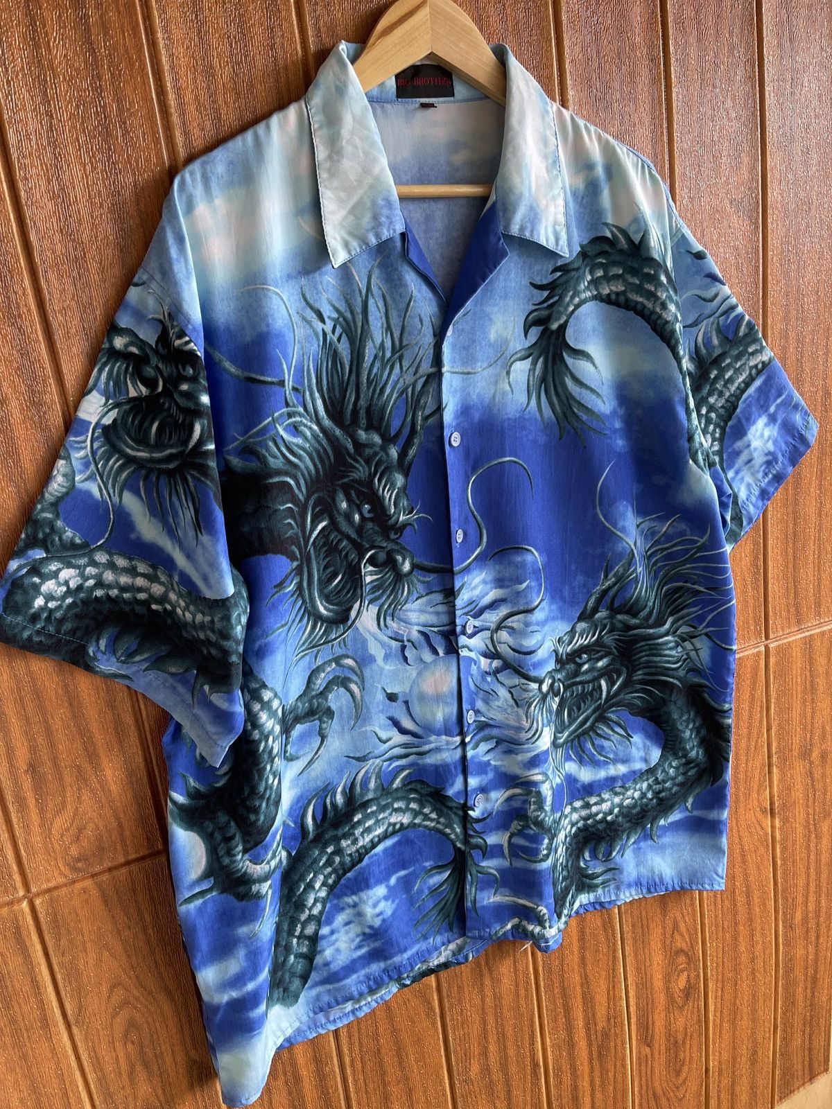 The Unbranded Brand Very Rare🔥Vintage Japanese Dragon Shirt XXL Size US XXL / EU 58 / 5 - 3 Thumbnail