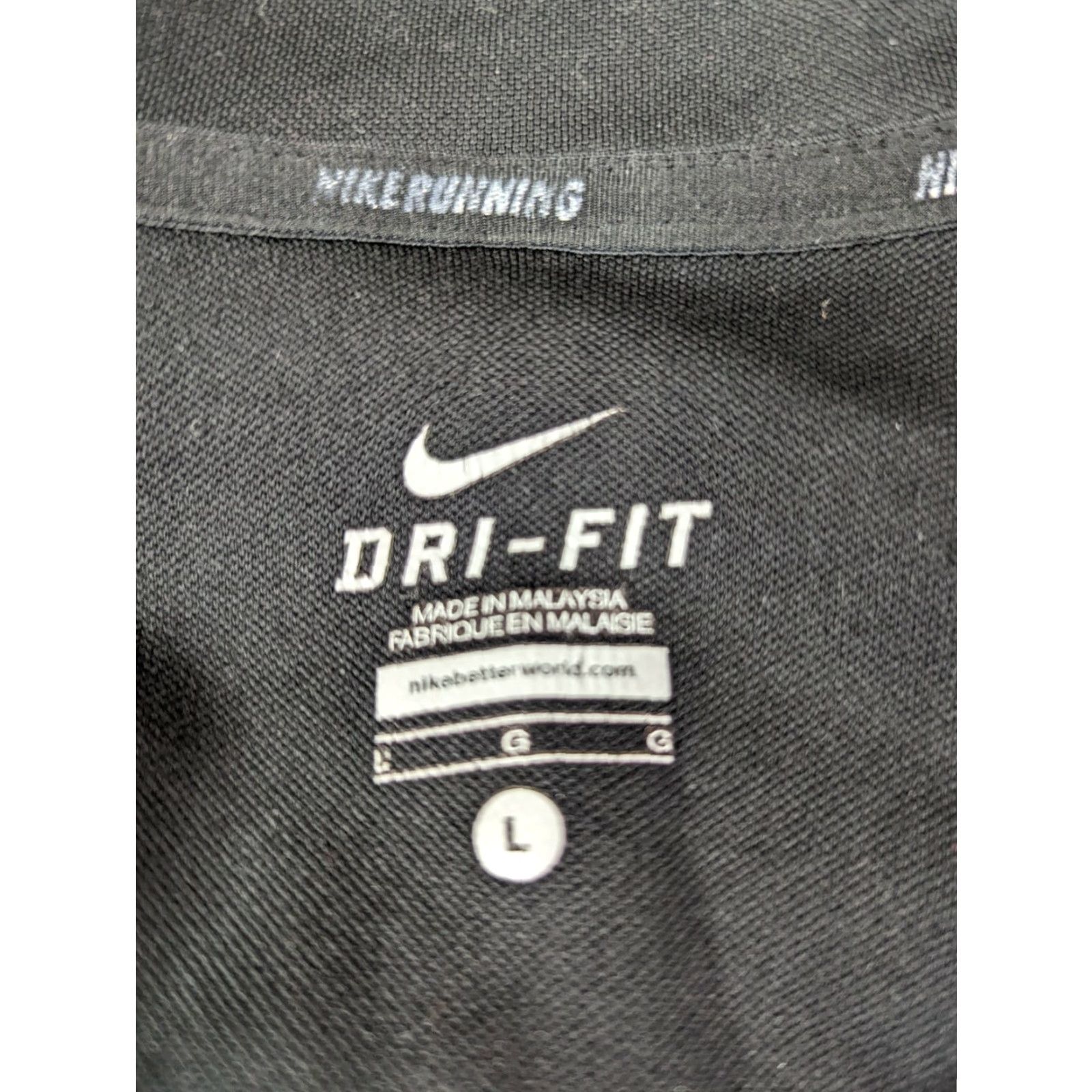 Nike NIKE Dri-Fit 1/4 Zip Sweatshirt Black Mock Neck Pullover Mens Size L Shirt Size US L / EU 52-54 / 3 - 2 Thumbnail