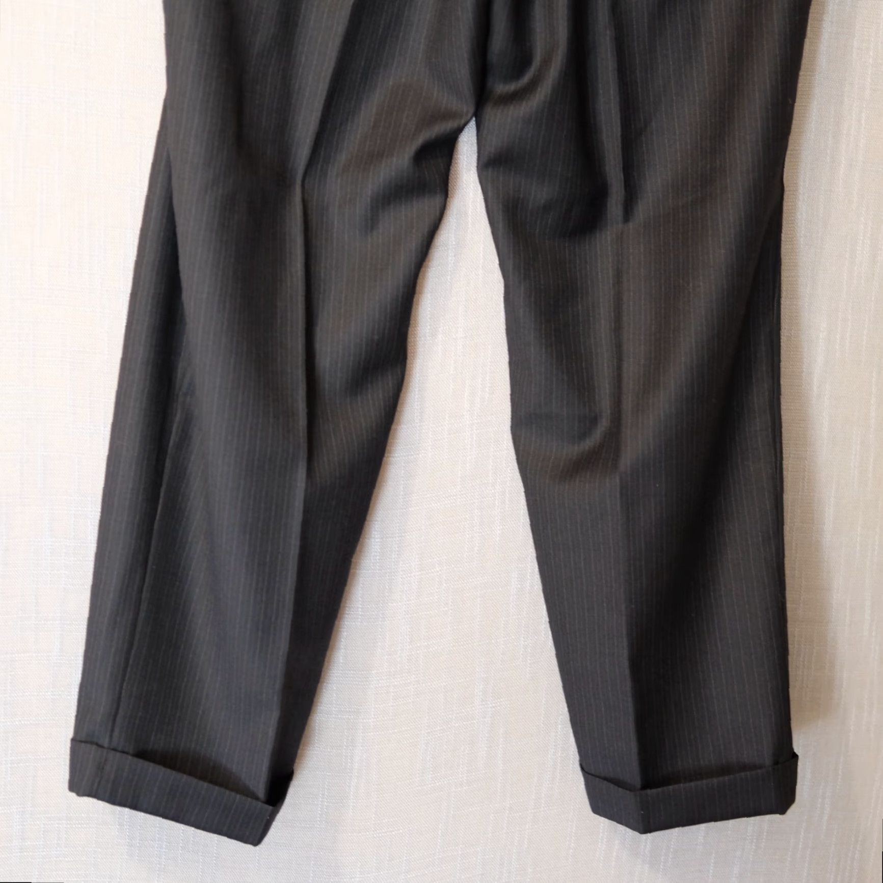 Dockers DOCKERS Dress Pants Black Stripe Cuffed Mens 38 x 29 Wool Blend Size US 38 / EU 54 - 7 Thumbnail