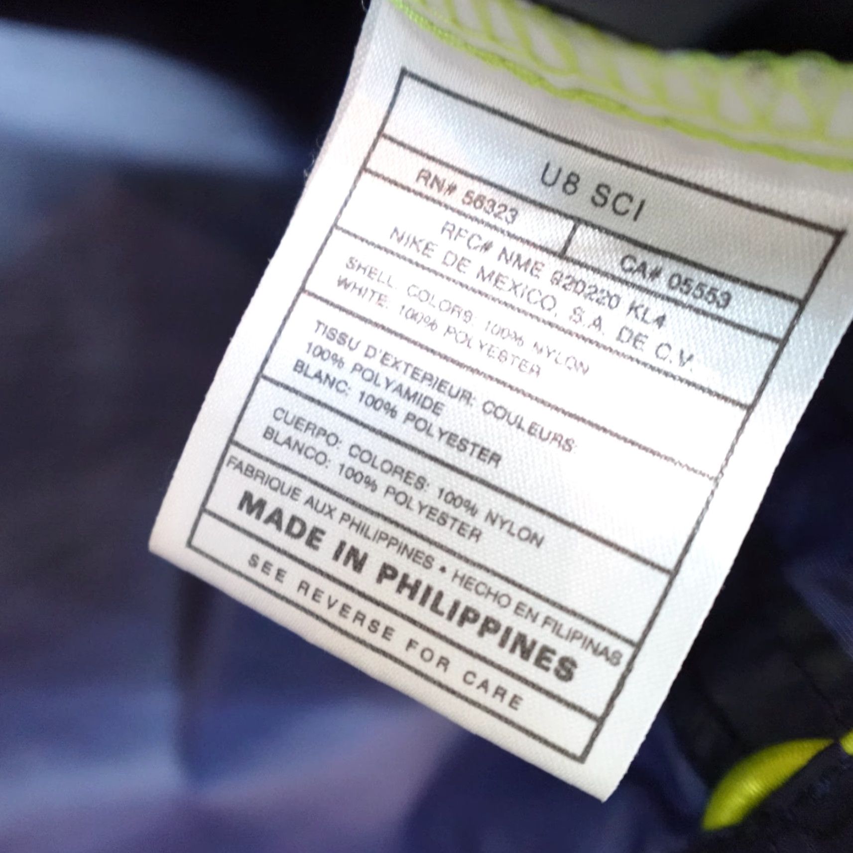 Nike VINTAGE Nike Jacket XL Blue Yellow Full Zip Windbreaker Gray Tag Mens Size US XL / EU 56 / 4 - 4 Thumbnail
