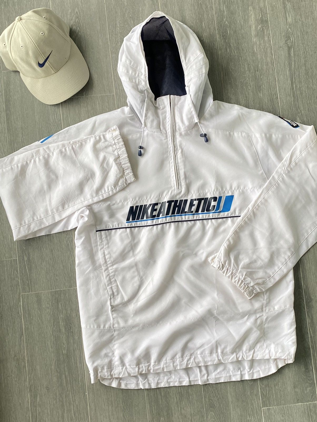 Rare⚡️ Y2K Nike Athletics Half-Zip Hoodie Jacket🥷🏾