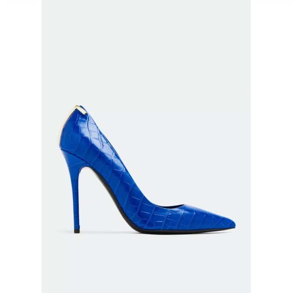 Tom Ford o1loc1c1224 W3128 Hi Heel Pumps in Blue Size US 8.5 / IT 38.5 - 1 Thumbnail