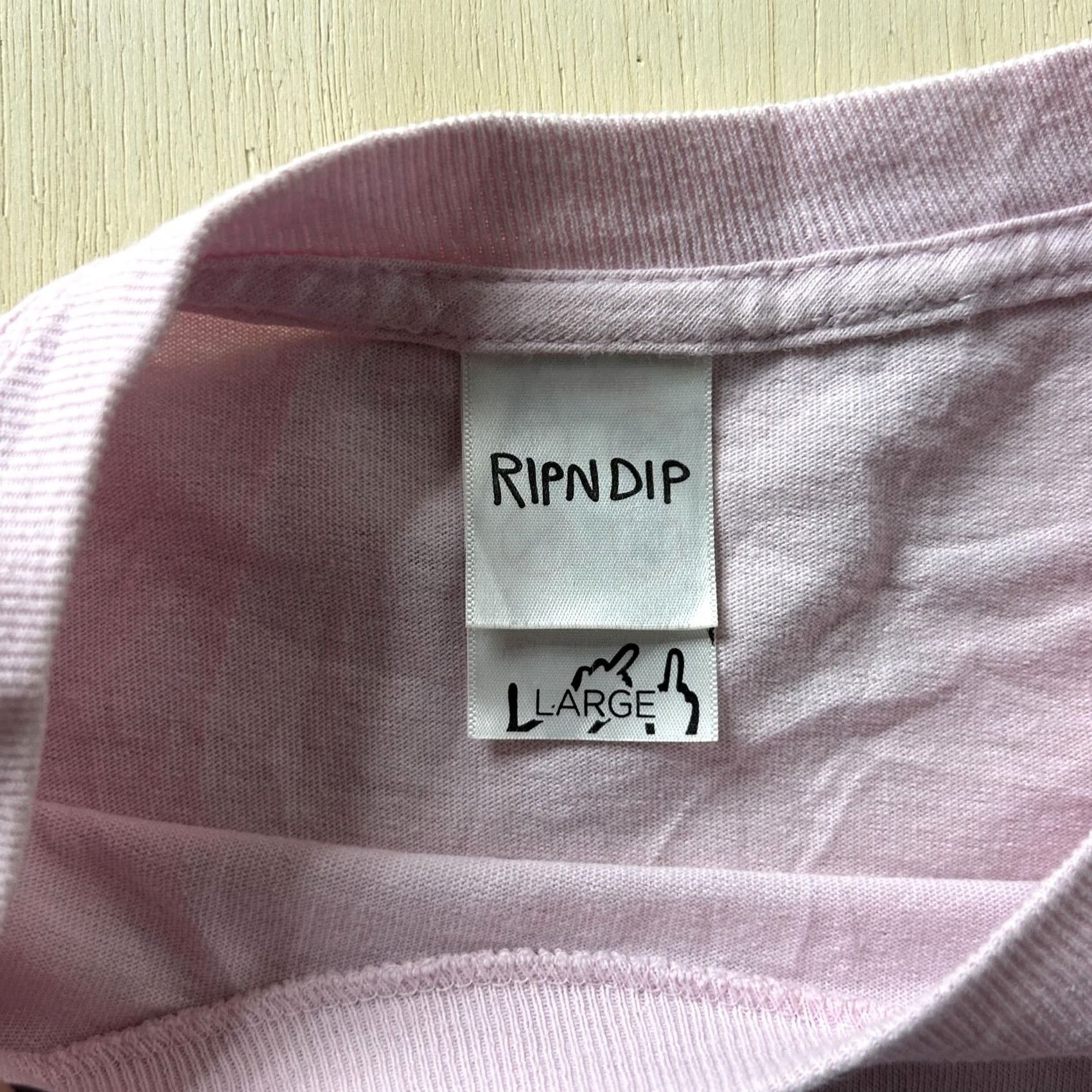 RIPNDIP RIPNDIP Shirt Mens Large Pink Long Sleeve Cat Graphic Streetwear Skateboard Size US L / EU 52-54 / 3 - 2 Thumbnail