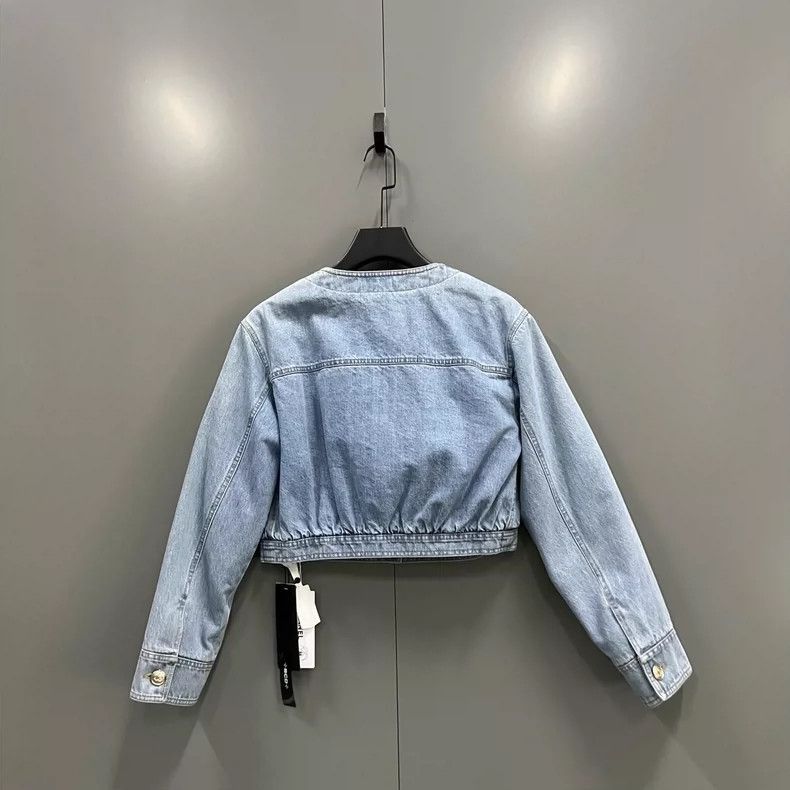Chanel Chanel Blue Cropped Denim Jacket Size 36 -2505 Size US S / EU 44-46 / 1 - 2 Thumbnail