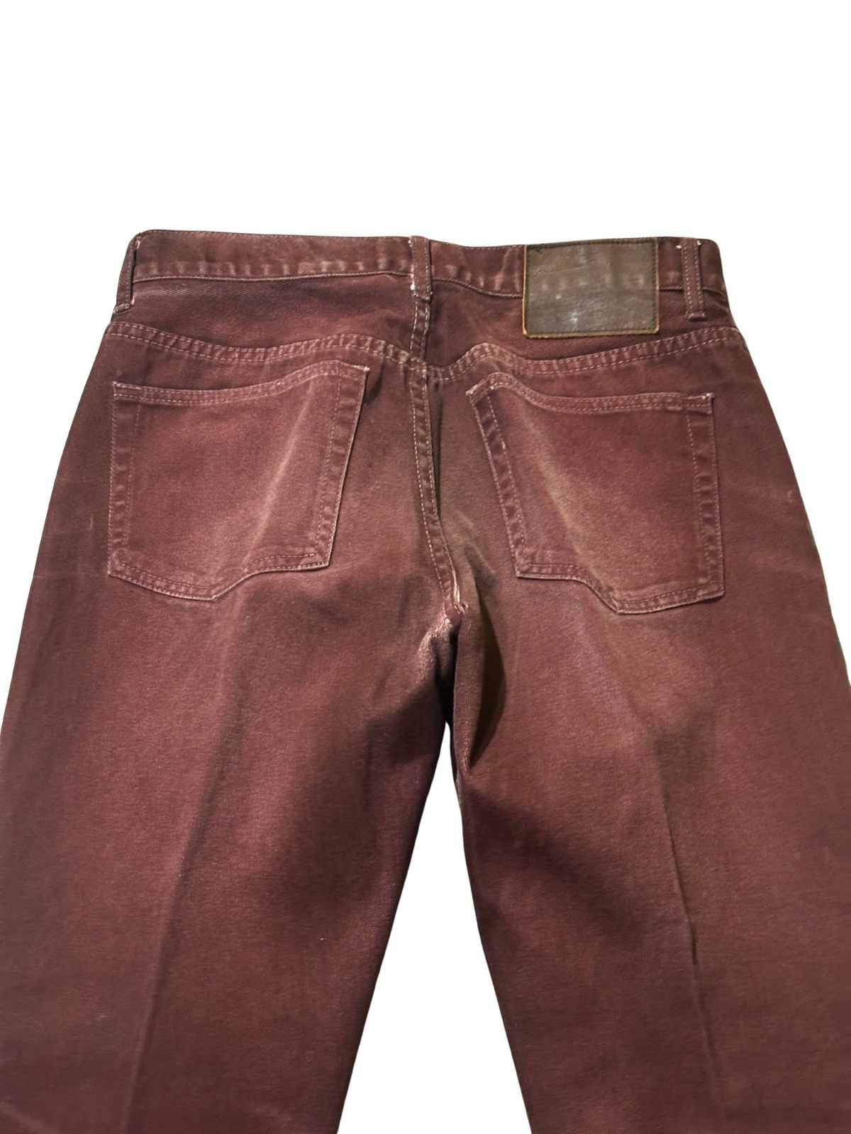 izzue Men’s brown burgundy Jeans.mj0209 Size US 31 - 5 Thumbnail
