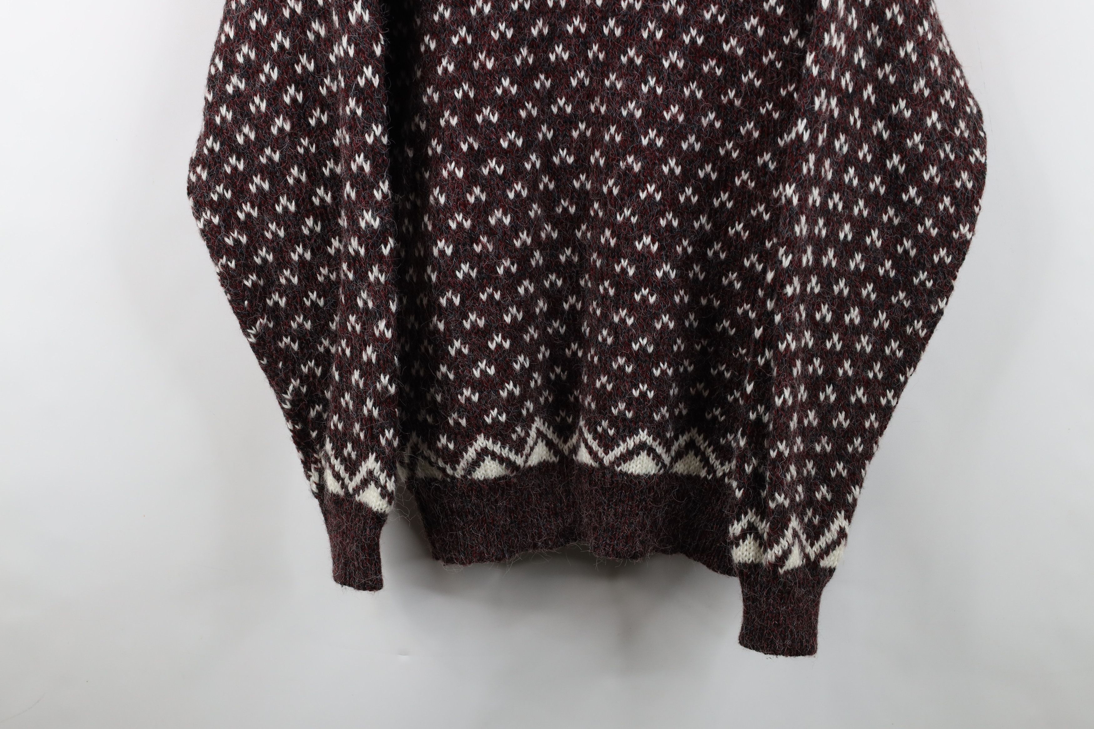 Vintage Vintage 90s Streetwear Fuzzy Shag Knit Crewneck Sweater Size US L / EU 52-54 / 3 - 3 Thumbnail