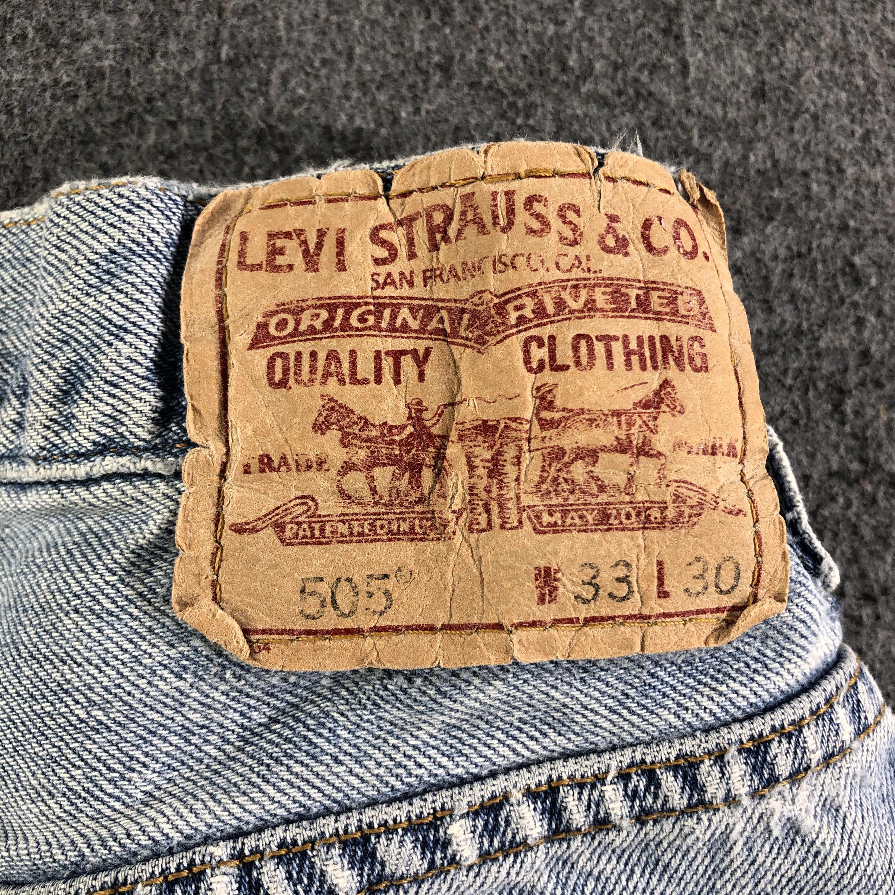 Levi's Vintage Blue Wash Levis 505 Jeans-J3158 Size US 32 / EU 48 - 5 Thumbnail