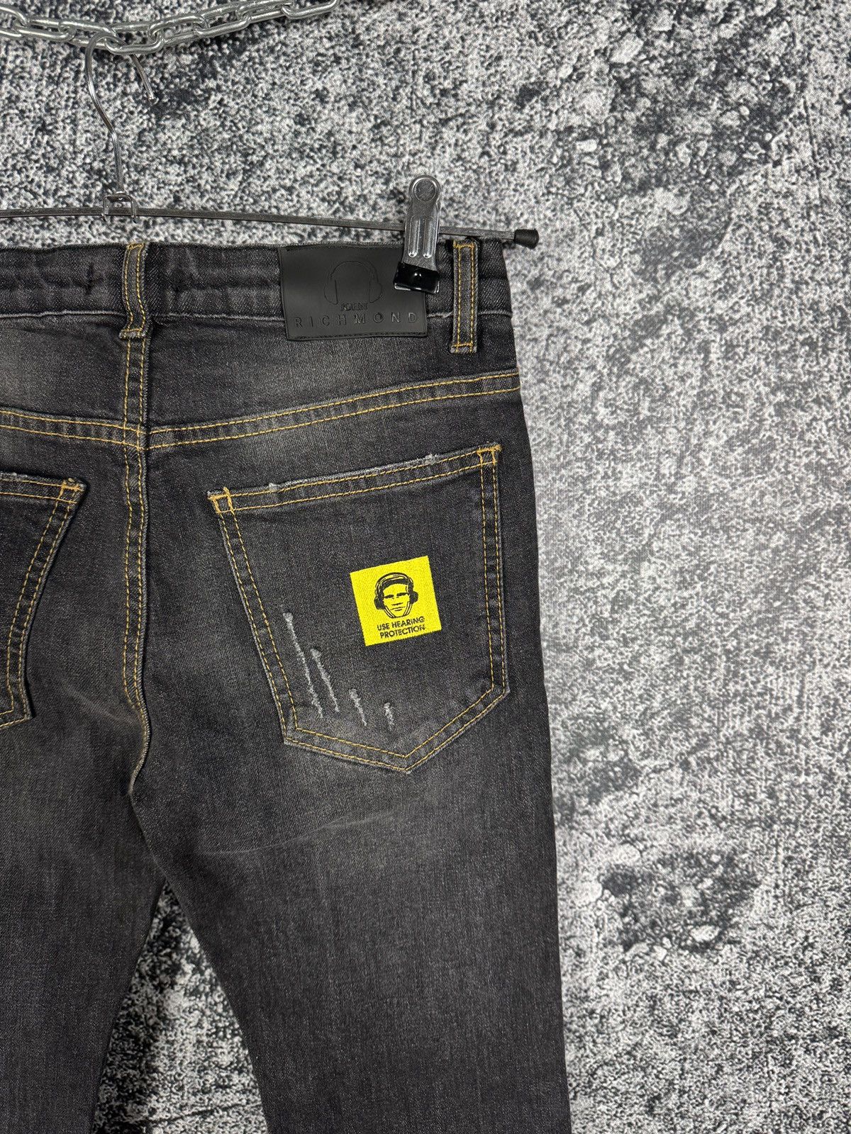 John Richmond John Richmond Denim BP14 Nero Skinny Jeans Fortaleza Italy Size 38" / US 16 / IT 52 - 11 Thumbnail