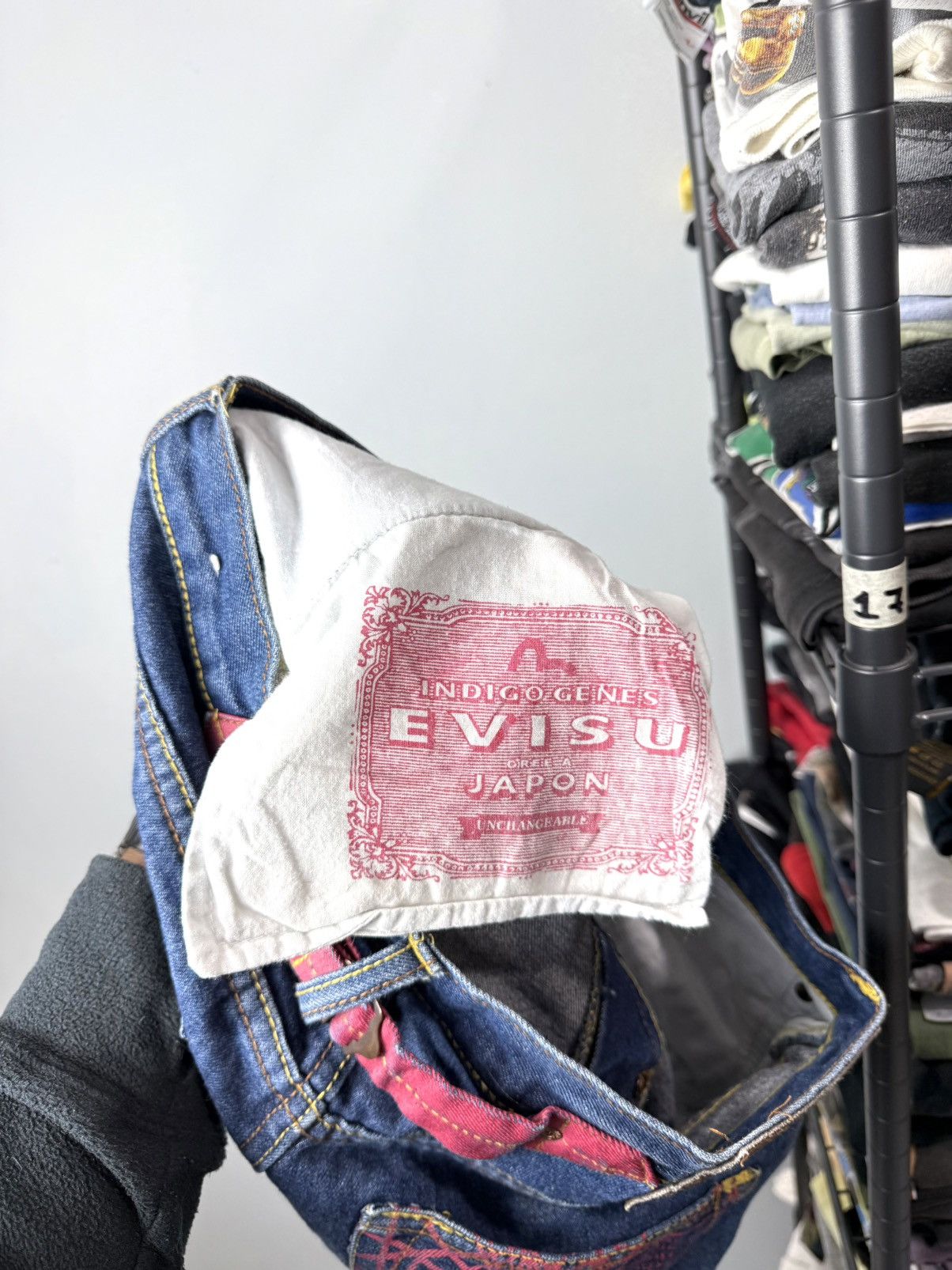 Evisu Vintage Evisu Hieroglyphs Denim Shorts Japan Size US 32 / EU 48 - 10 Thumbnail