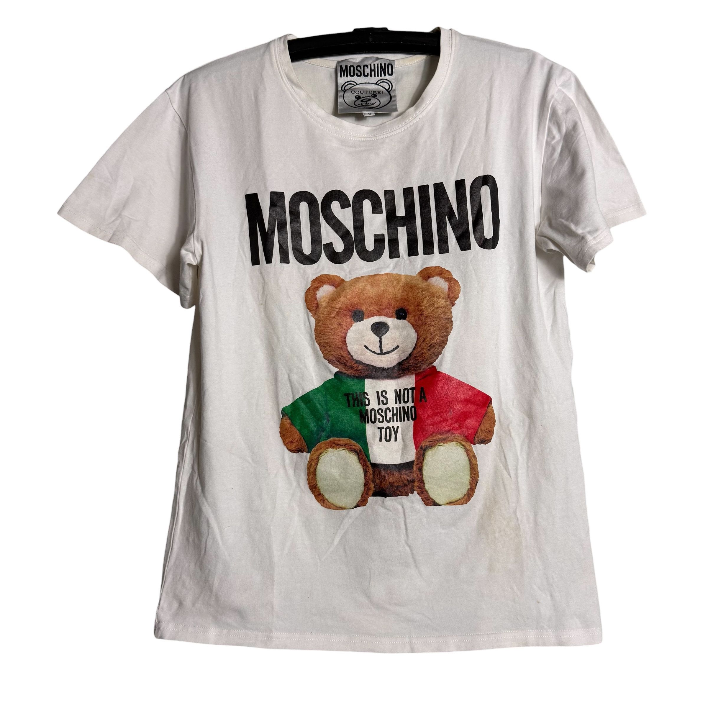 Moschino 🔥RARE🔥Moschino Couture Milano Italian Teddy Bear T-shirt Size US S / EU 44-46 / 1 - 1 Thumbnail
