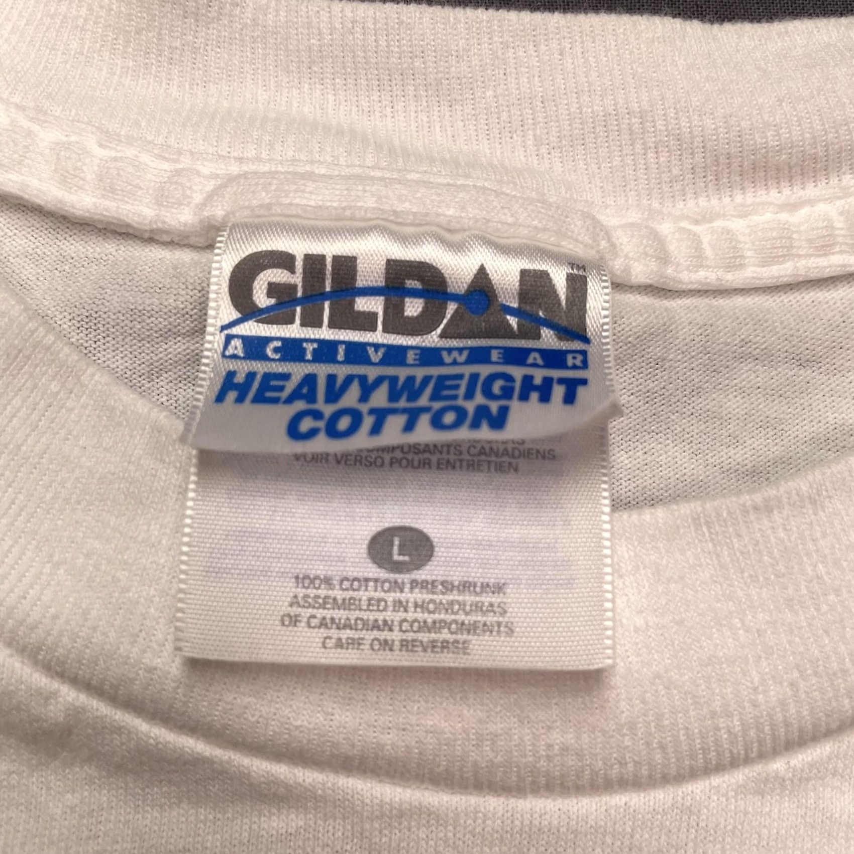 Gildan Vintage Pleasantville Shirt Mens Large White New Line Movie promo tee 90s Size US L / EU 52-54 / 3 - 4 Thumbnail