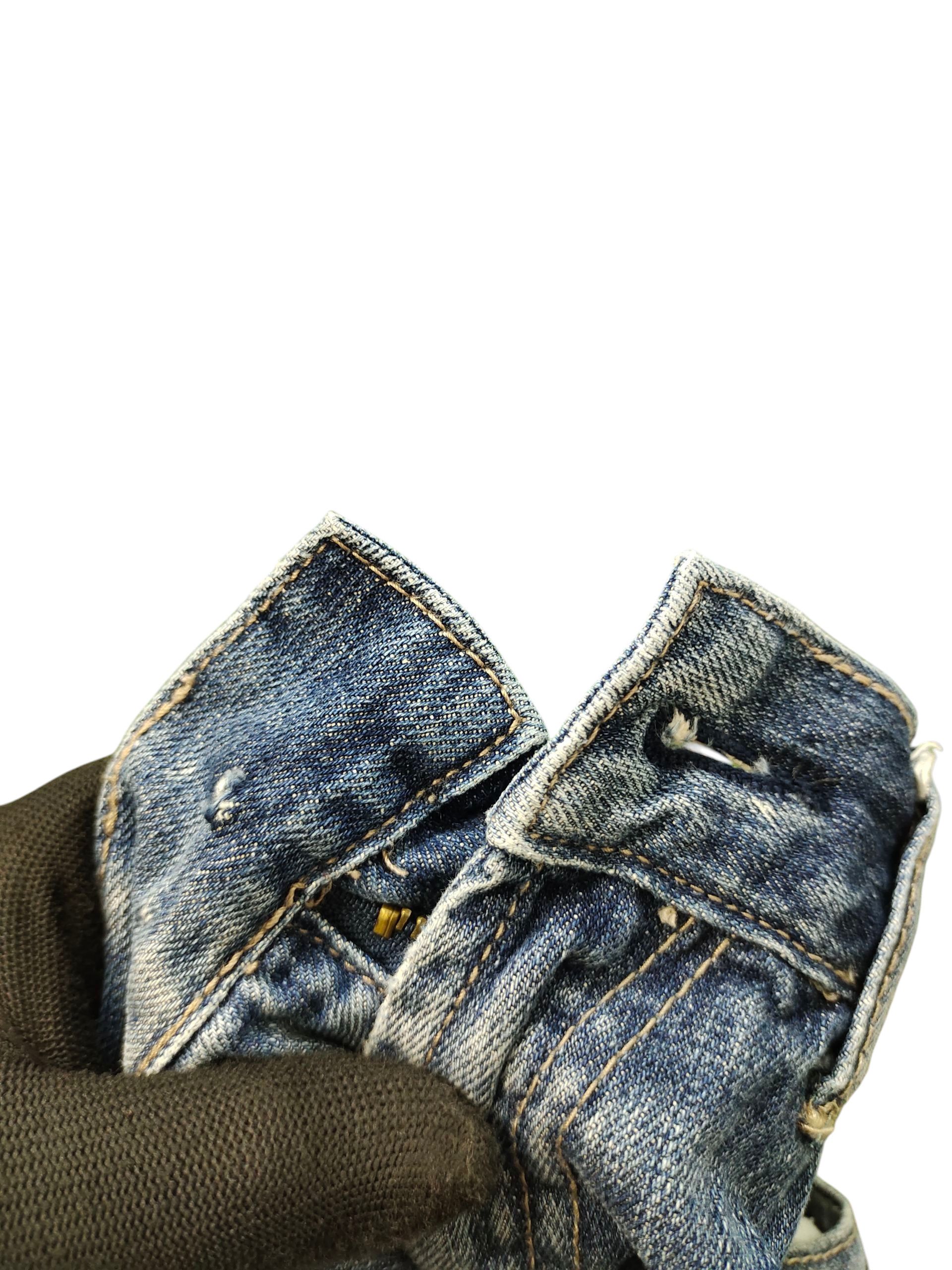 Kapital Vintage 90s Scanner Fundamental Clawmark Distres Denim Jeans Size US 32 / EU 48 - 15 Thumbnail