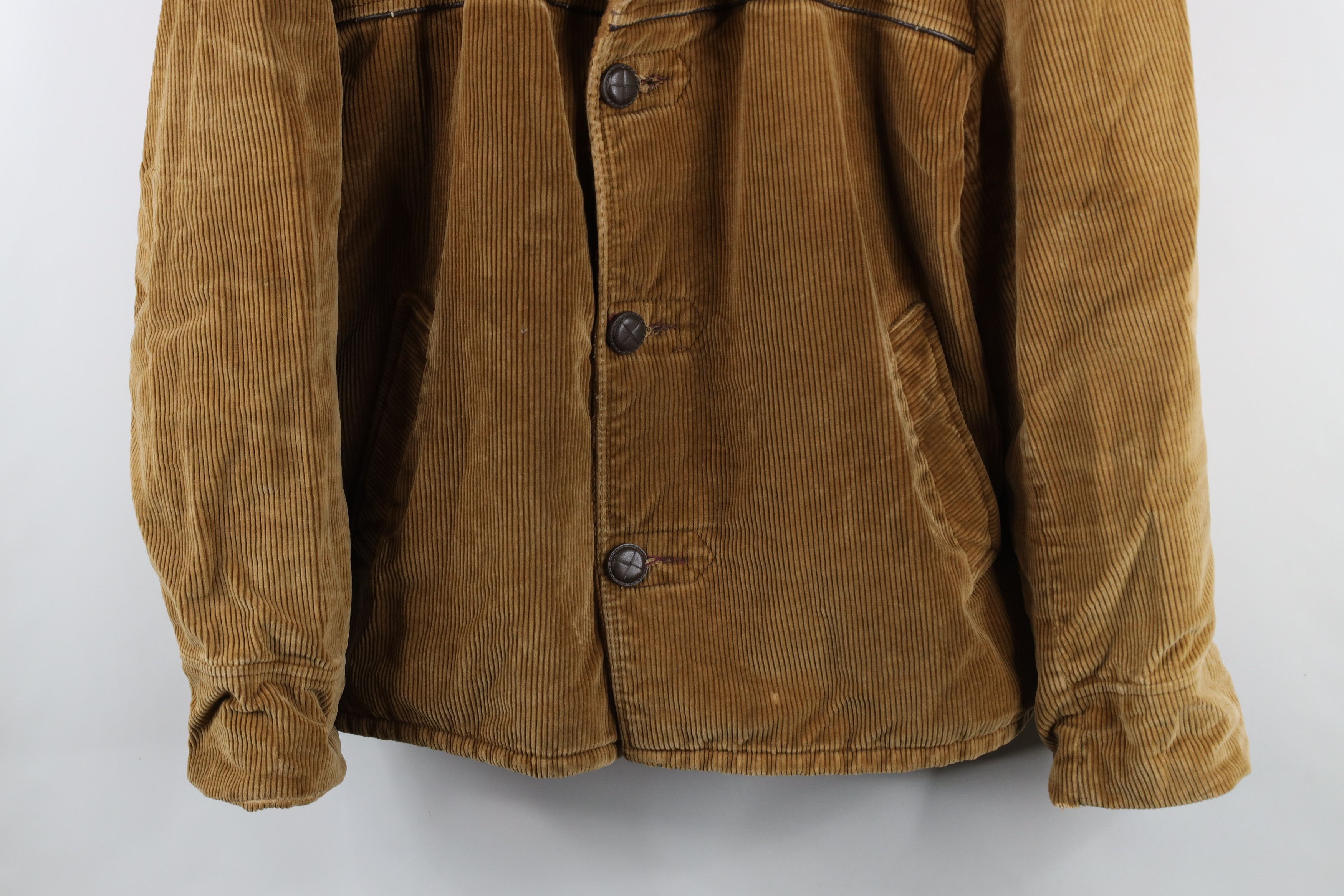 Vintage Vintage 70s Streetwear Lined Corduroy Western Jacket USA Size US L / EU 52-54 / 3 - 3 Thumbnail