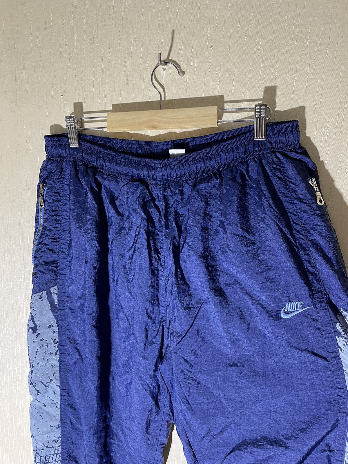 Nike × Vintage Nike vintage streetwear nylons sweatpants 90s Size US 36 / EU 52 - 4 Thumbnail