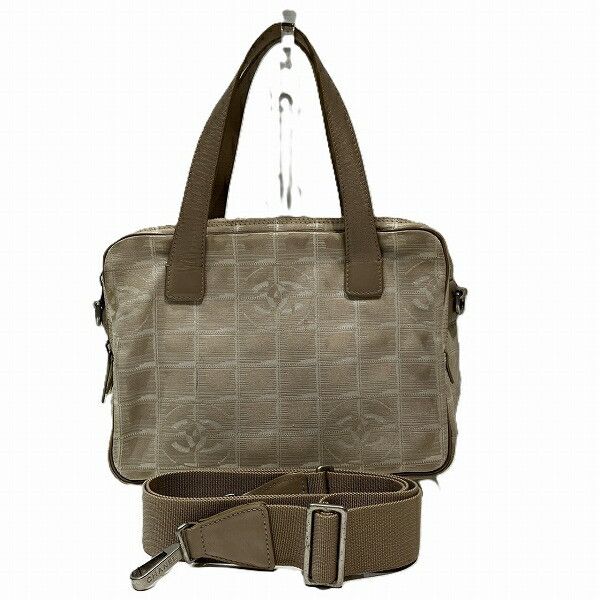 Chanel Chanel New Travel Line 2Way Bag Canvas Shoulder Bag in Black, Women's