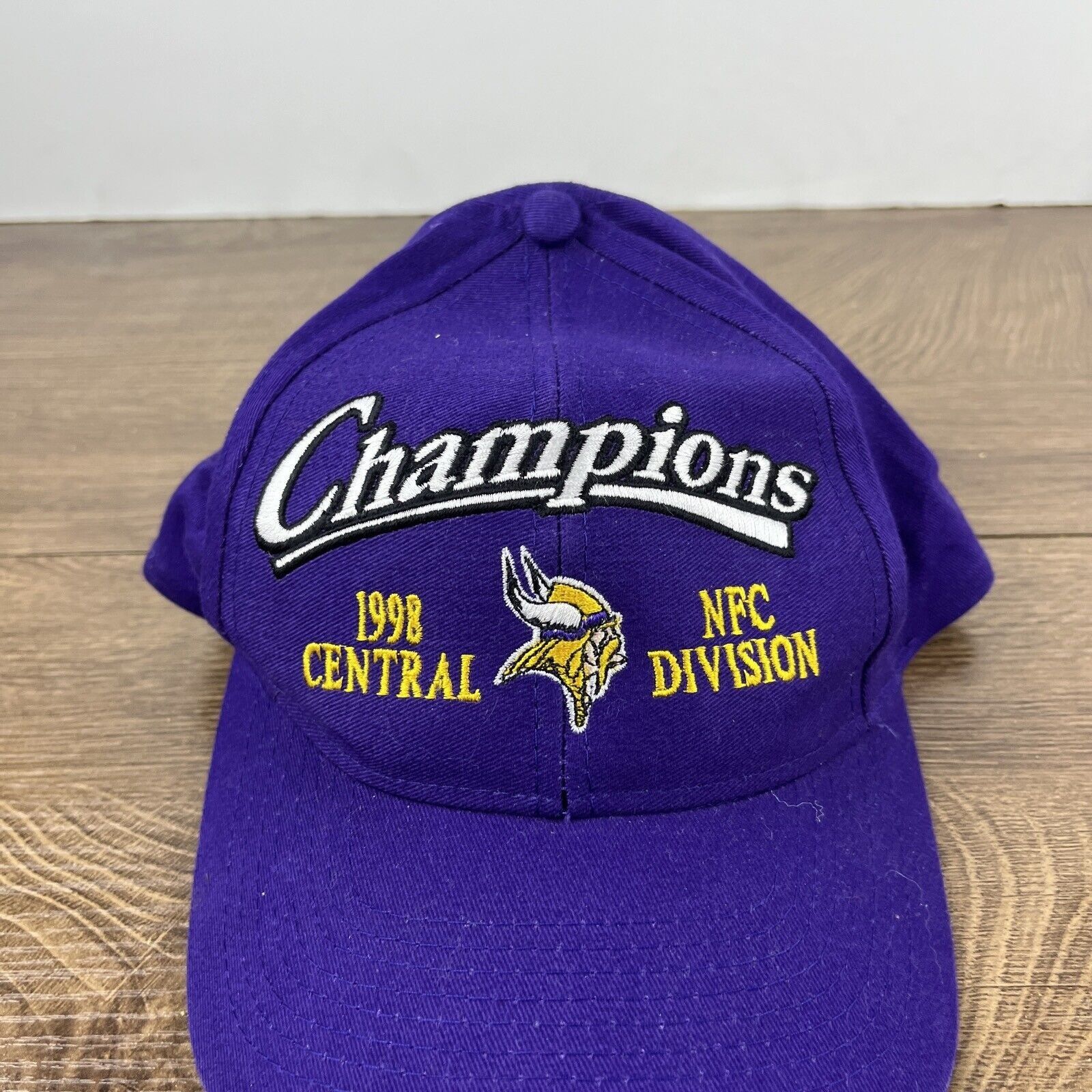 Other Minnesota Vikings Hat 1998 Division Champions Hat Adjustable Size ONE SIZE - 6 Thumbnail