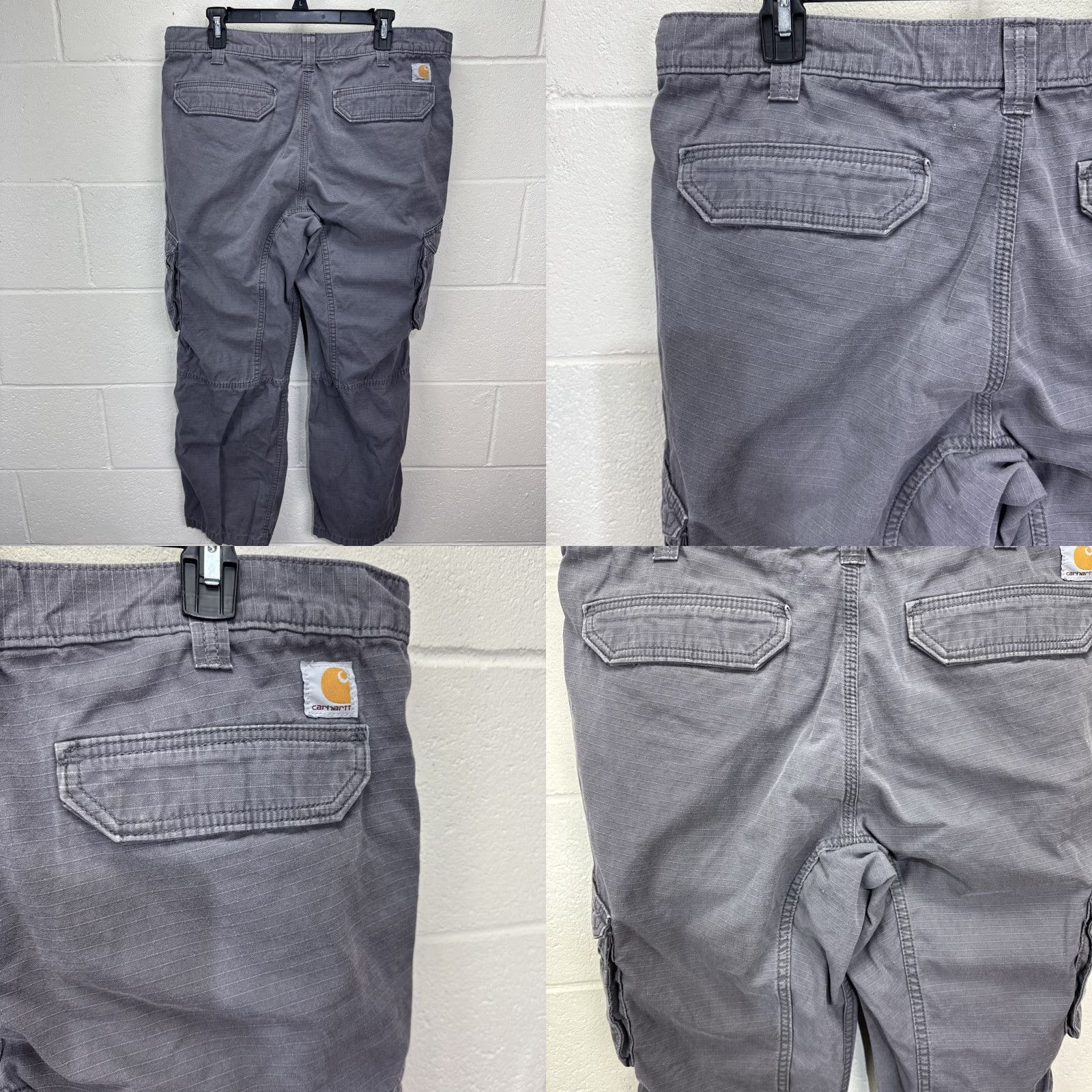 Carhartt Carhartt Force Men's Cargo Pants 38x30 Relaxed Fit Ripstop Gray Workwear Casual Utility Size US 38 / EU 54 - 8 Thumbnail