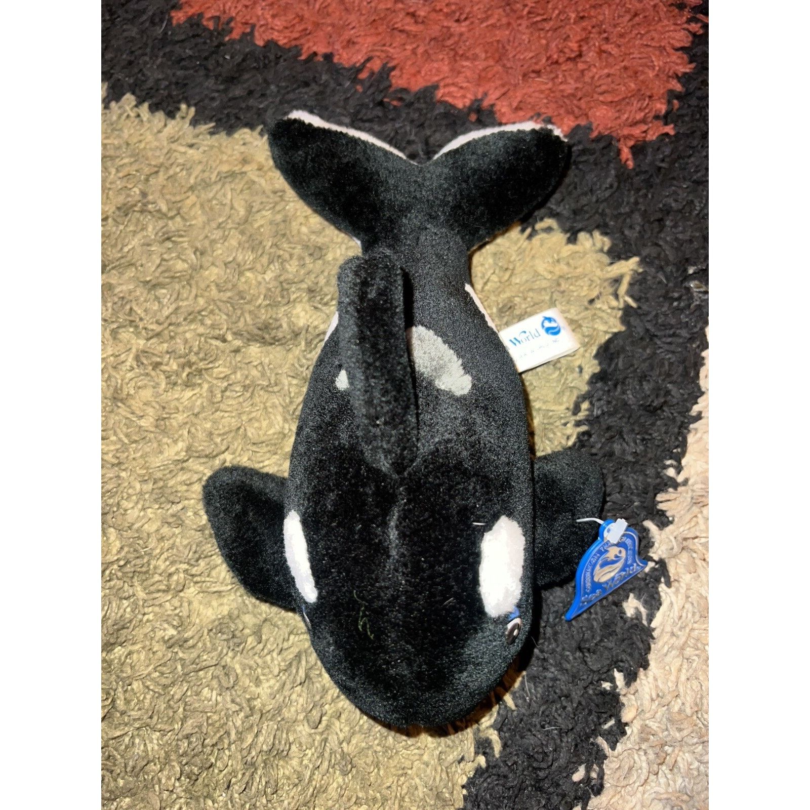 Other Vintage Sea World Shamu (Killer Whale) Plush w Original Tag! Size ONE SIZE - 5 Thumbnail