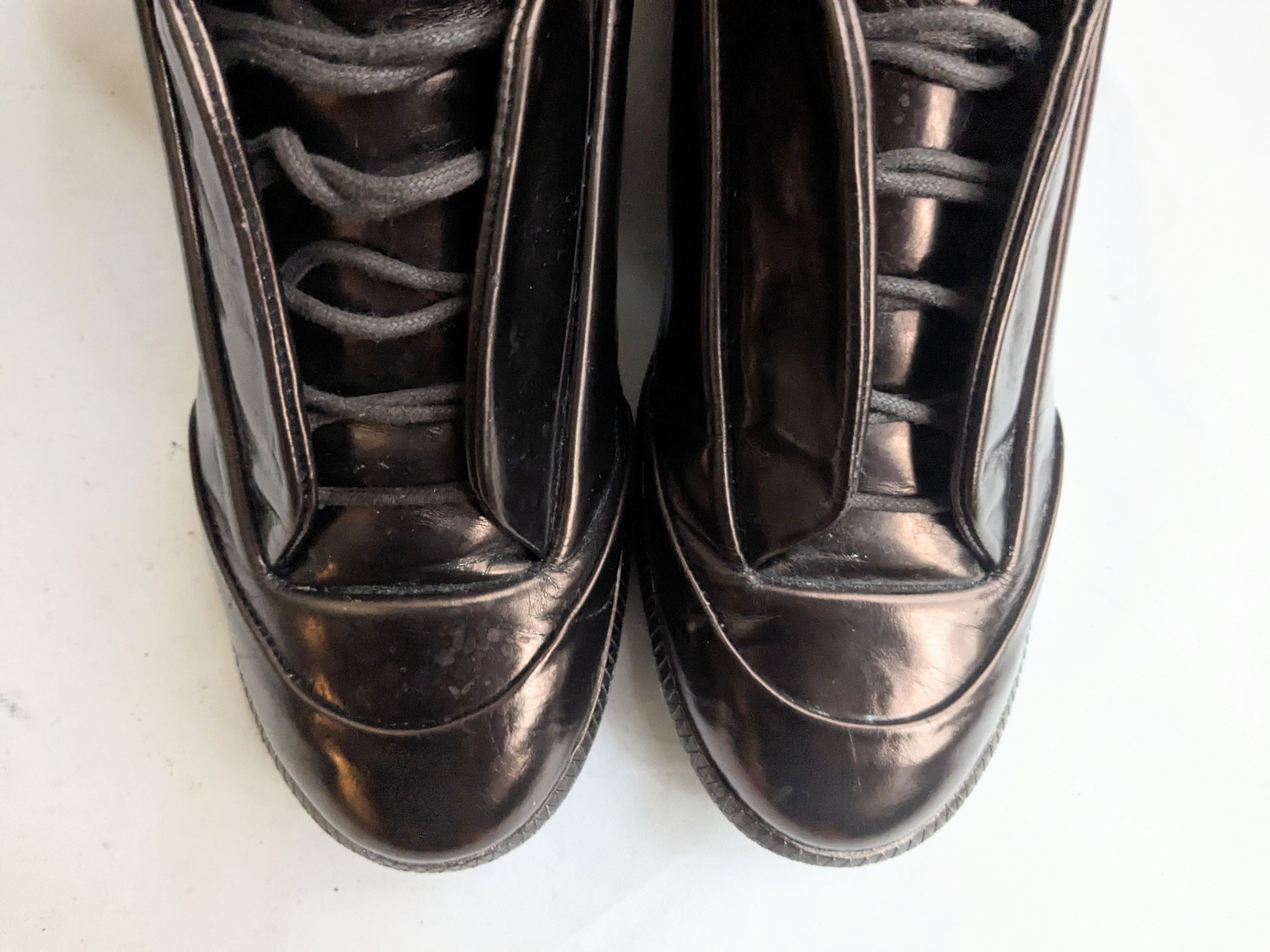 Maison Margiela Maison Margiela Future High Top Sneakers Brown Metallic 9 42 Size US 9 / EU 42 - 2 Thumbnail