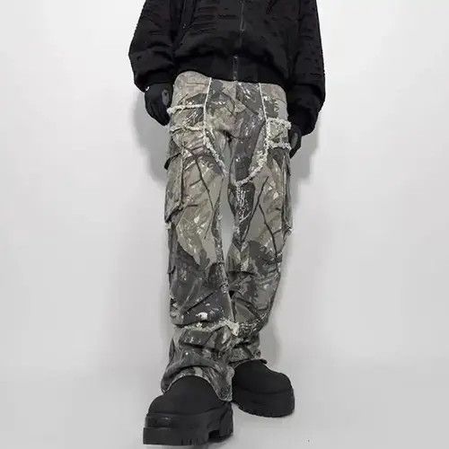 Japanese Brand Embroidered Patch Denim Ripped Jeans Size US 30 / EU 46 - 1 Thumbnail