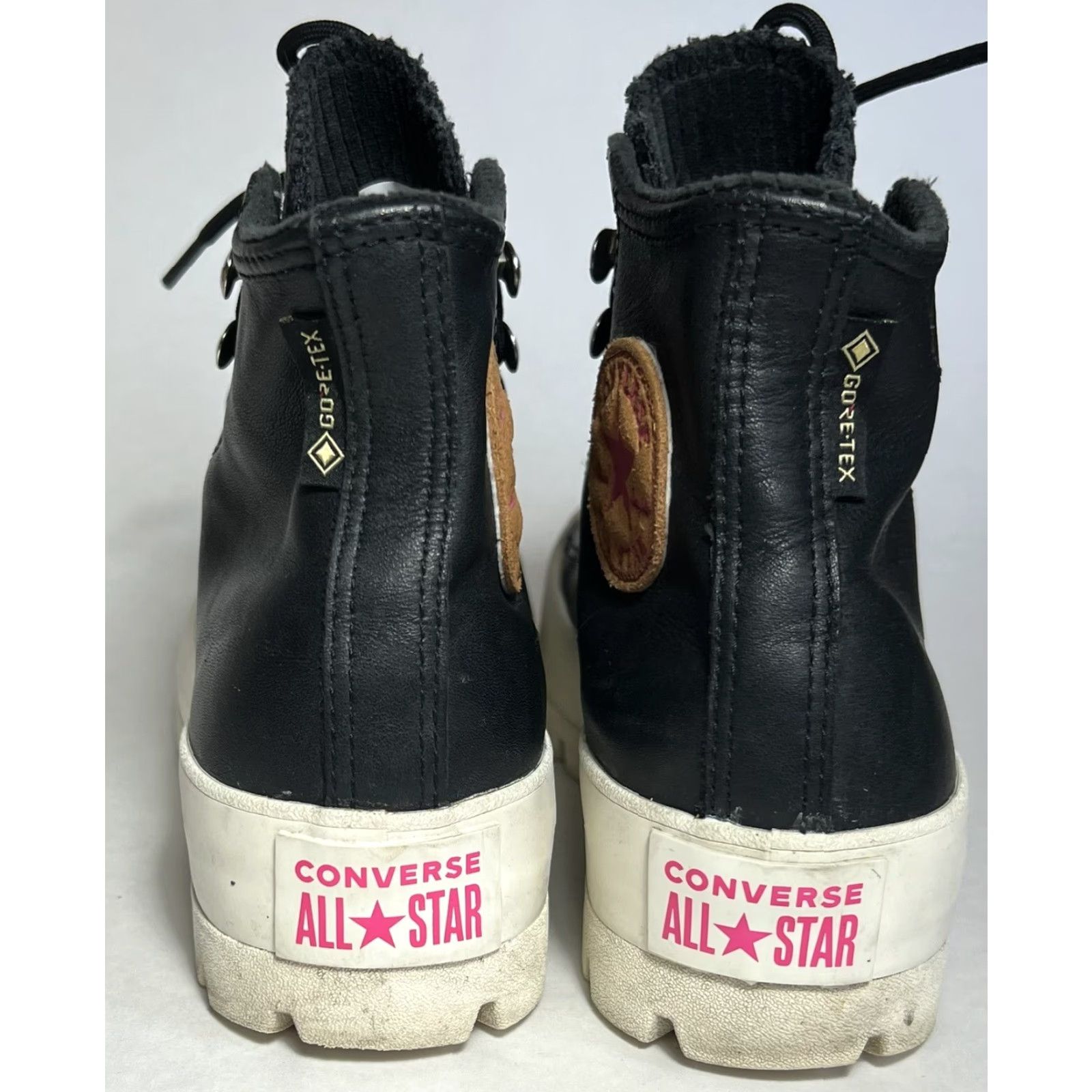 Converse VINTAGE CONVERSE Chuck Taylor Sneaker Women 6.5 Pink Black Gore-Tex Lugged Winter Hi-Sneakers Womens 6.5 Sneaker Size US 7 / IT 37 - 5 Thumbnail