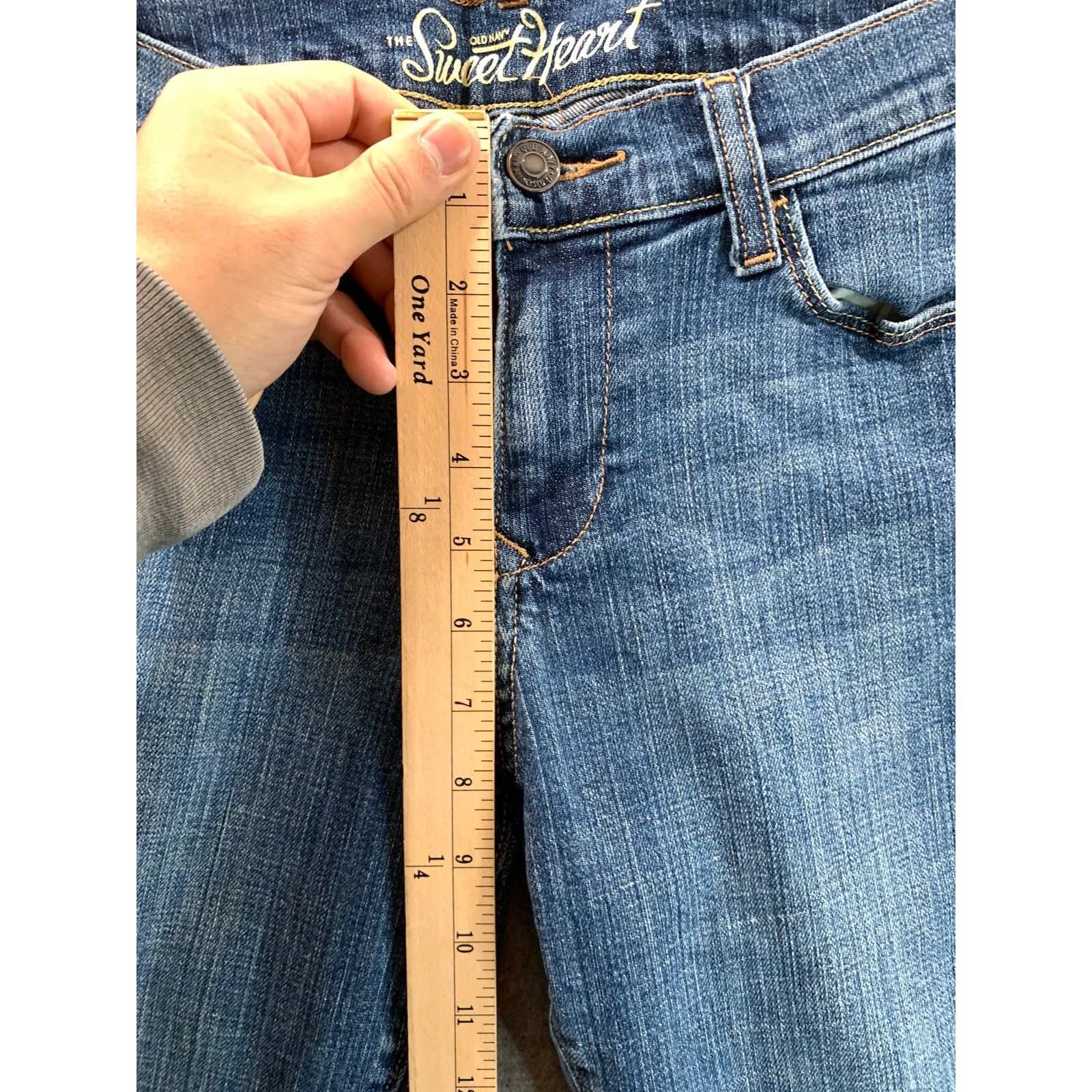 Old Navy Old Navy Sweetheart Jeans Women Size 6 Blue Denim Jeans Size 28" / US 6 / IT 42 - 6 Thumbnail