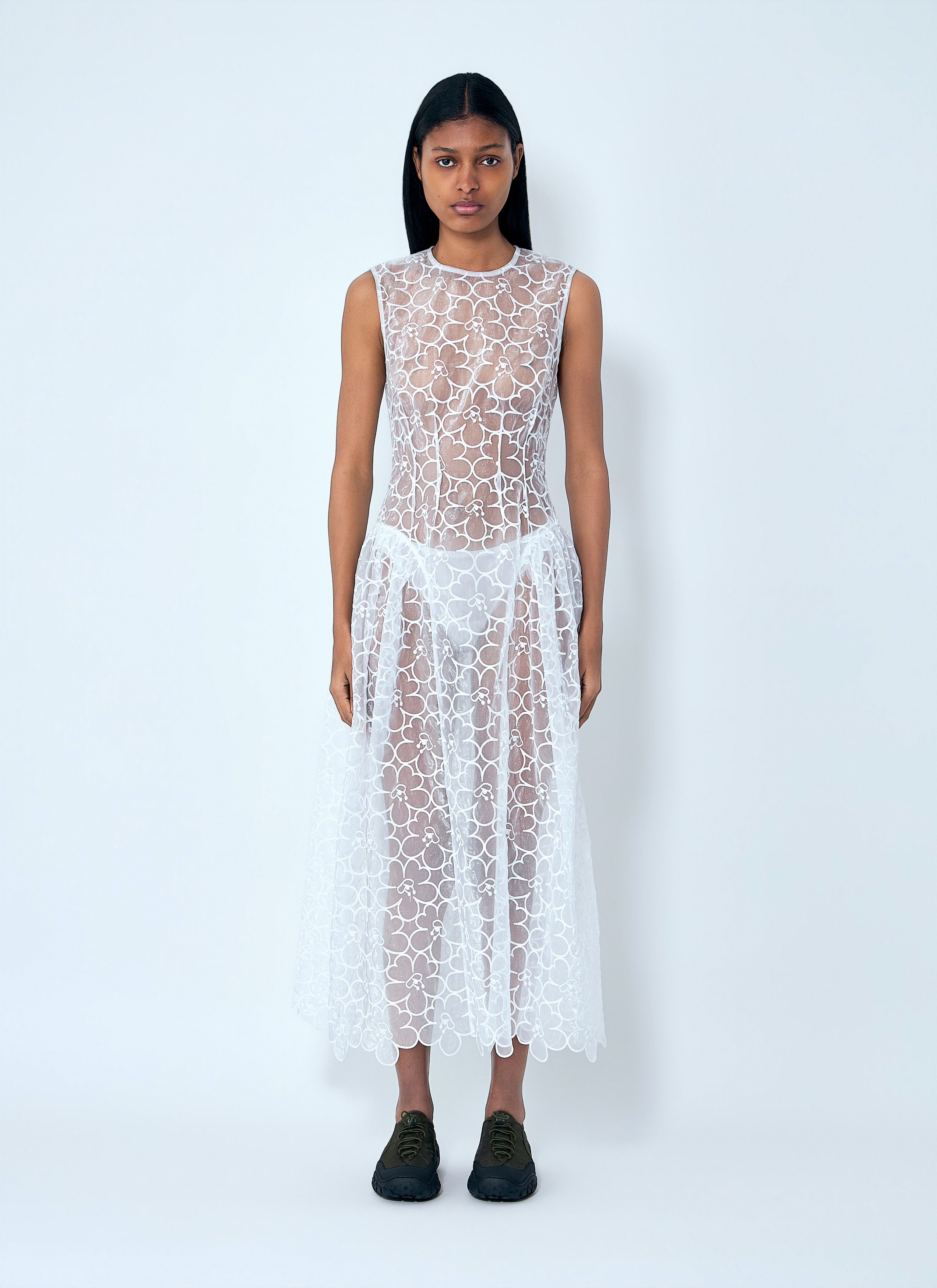 Cecilie Bahnsen Sleeveless Lace Midi Dress Size S / US 4 / IT 40 - 1 Thumbnail