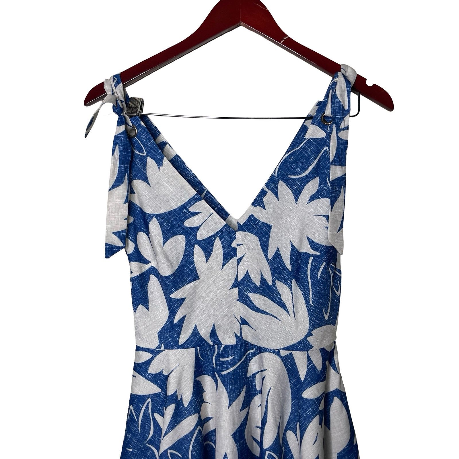 Hutch Hutch blue white floral A line knee length sundress sz 0 Size XS / US 0-2 / IT 36-38 - 3 Thumbnail