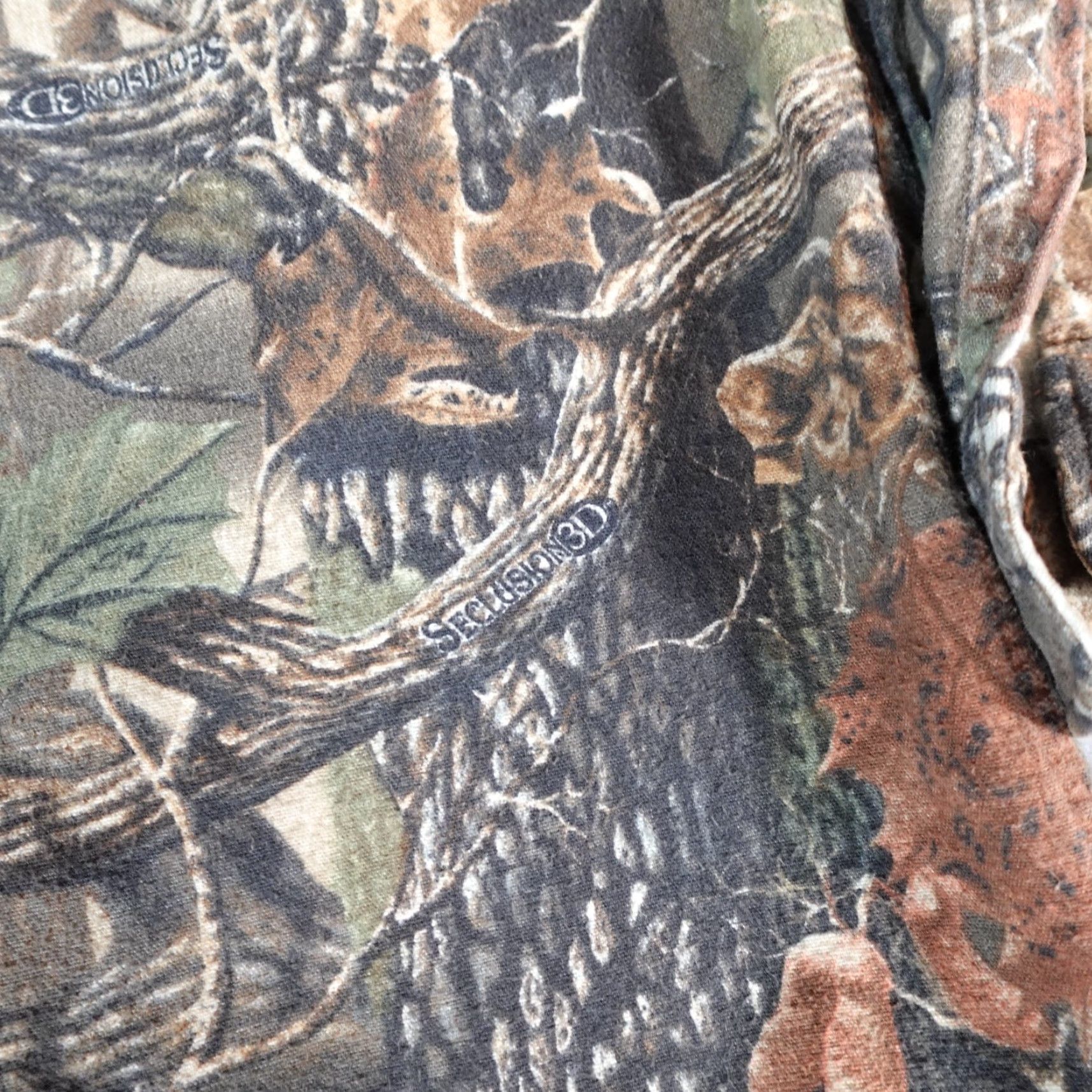 Vintage Cabela's Men’s LT Camouflage 3D Camo Button Shirt Outdoors Casual Workwear Cotton Tall Size Size US L / EU 52-54 / 3 - 2 Thumbnail