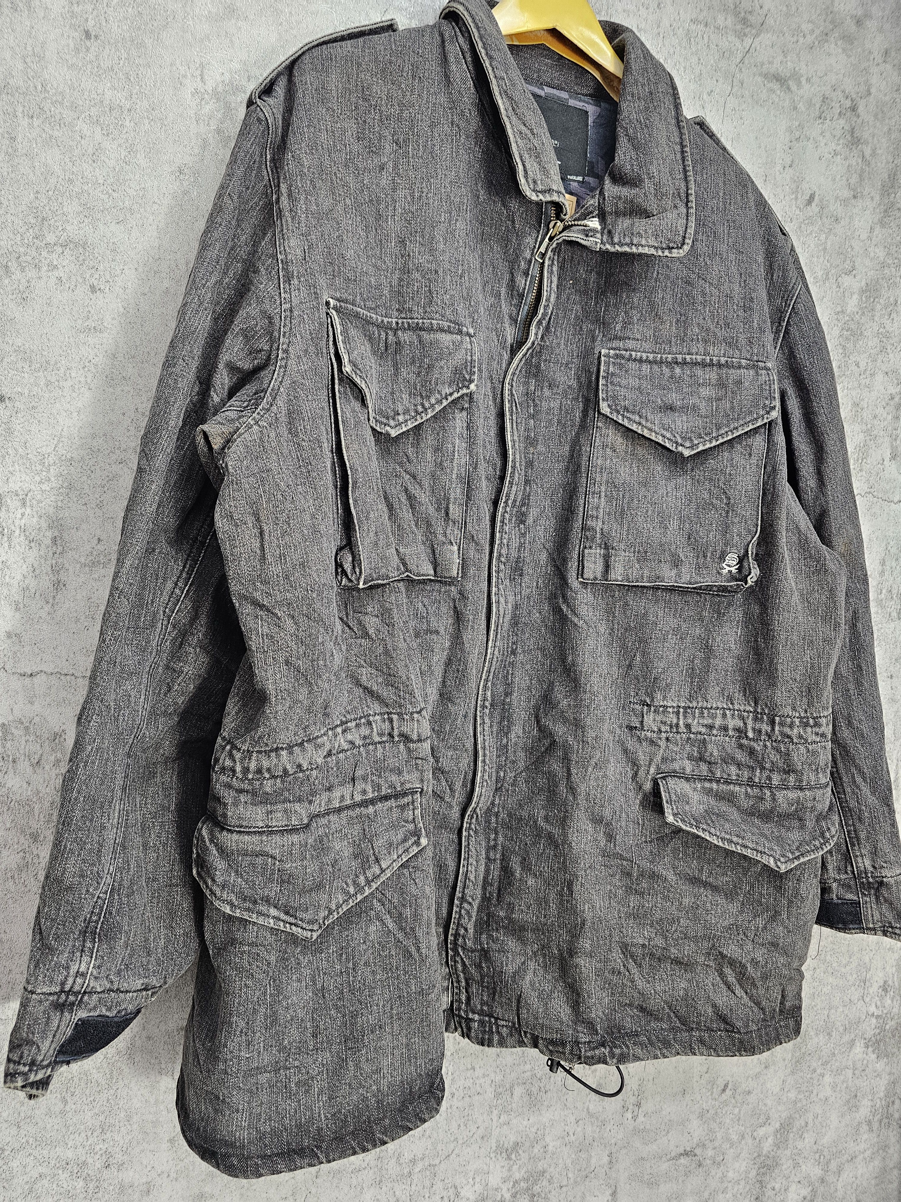 Japanese Brand SWAGGER Multi Pocket Streetwear Denim Jacket J0083 Size US XL / EU 56 / 4 - 6 Thumbnail