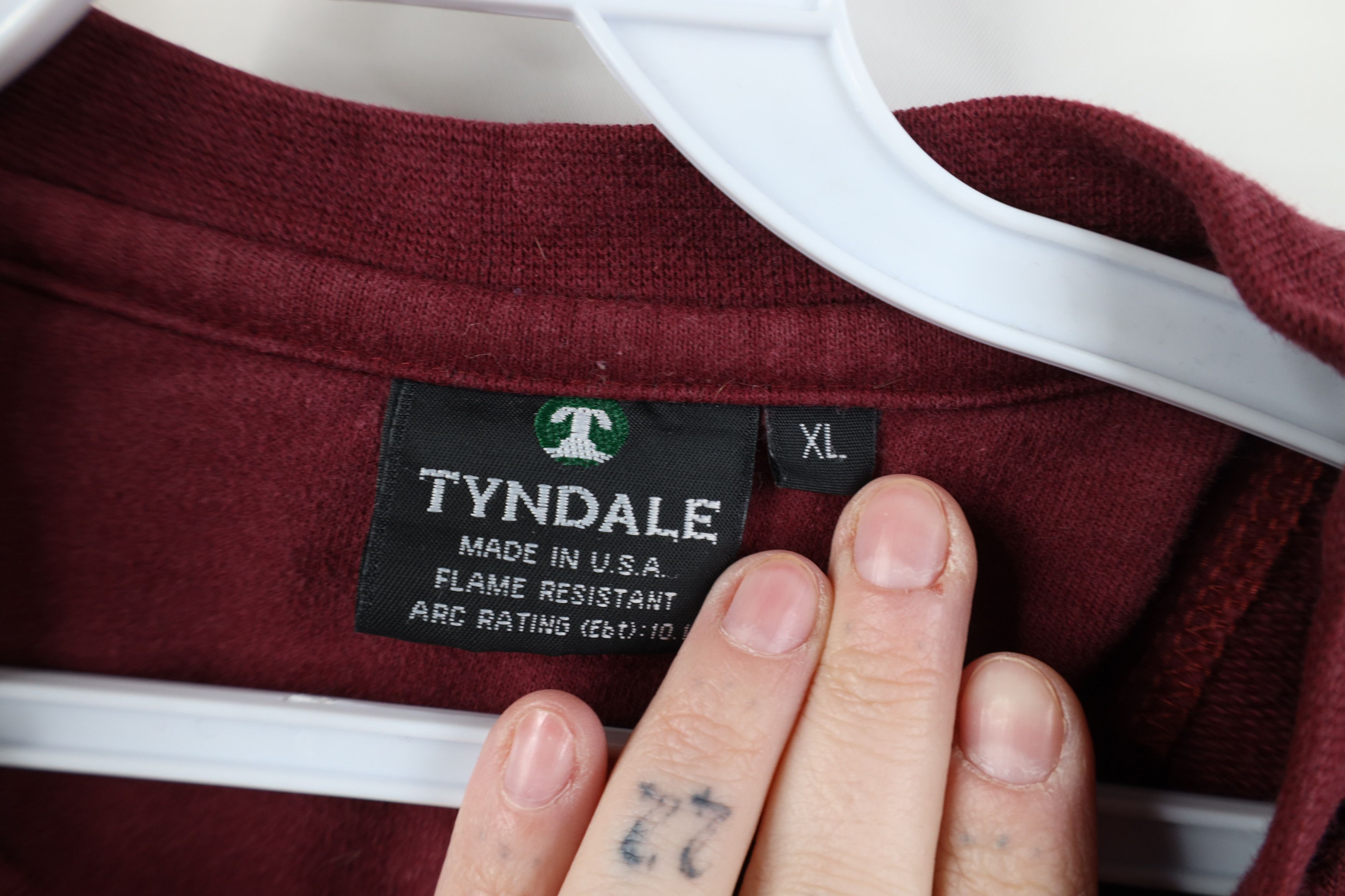 Vintage Tyndale FR Fire Flame Resistant Heavyweight Henley T-Shirt Size US XL / EU 56 / 4 - 7 Thumbnail